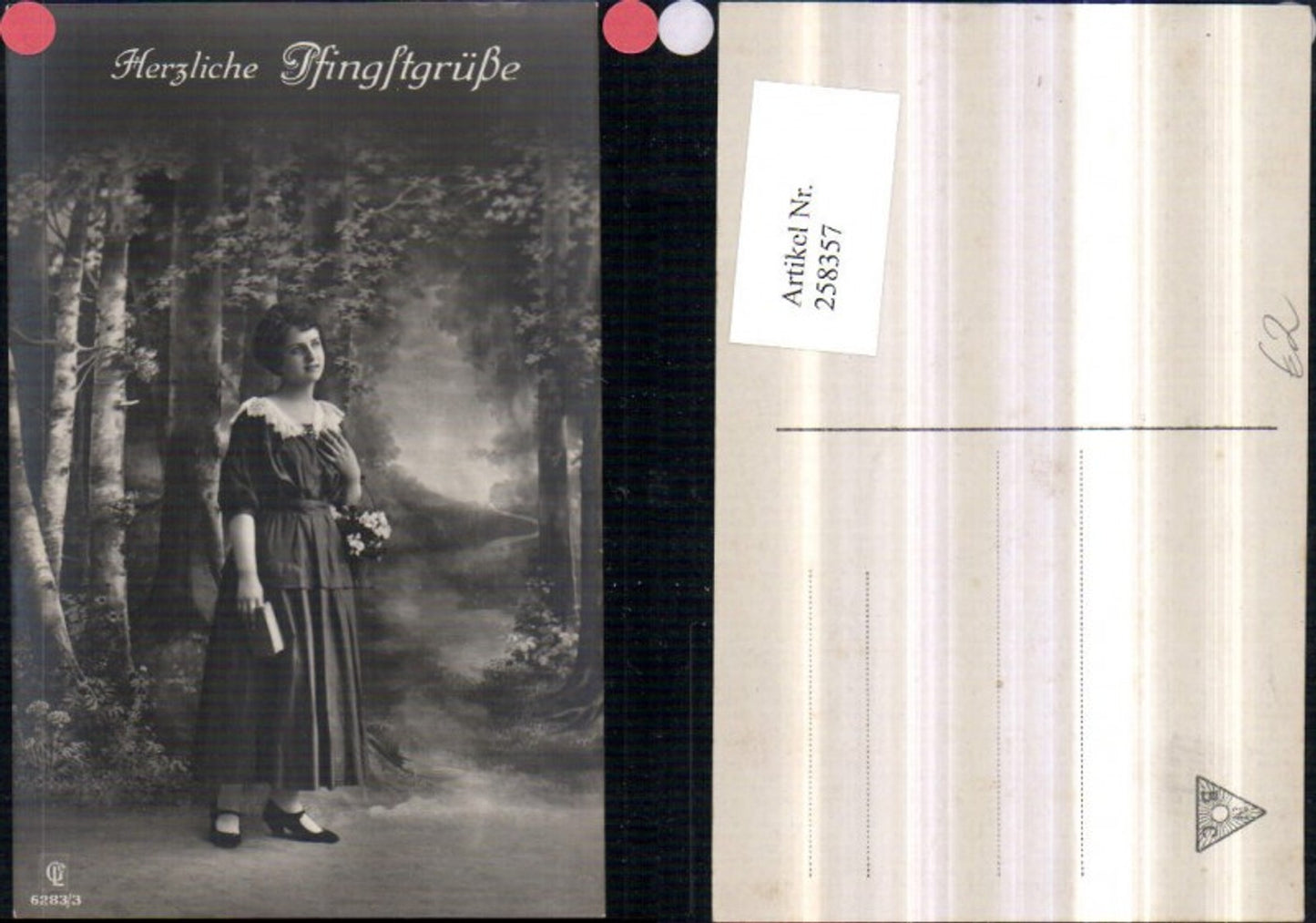 258357, Photo AK Pentecost Woman Dress Book Canvas