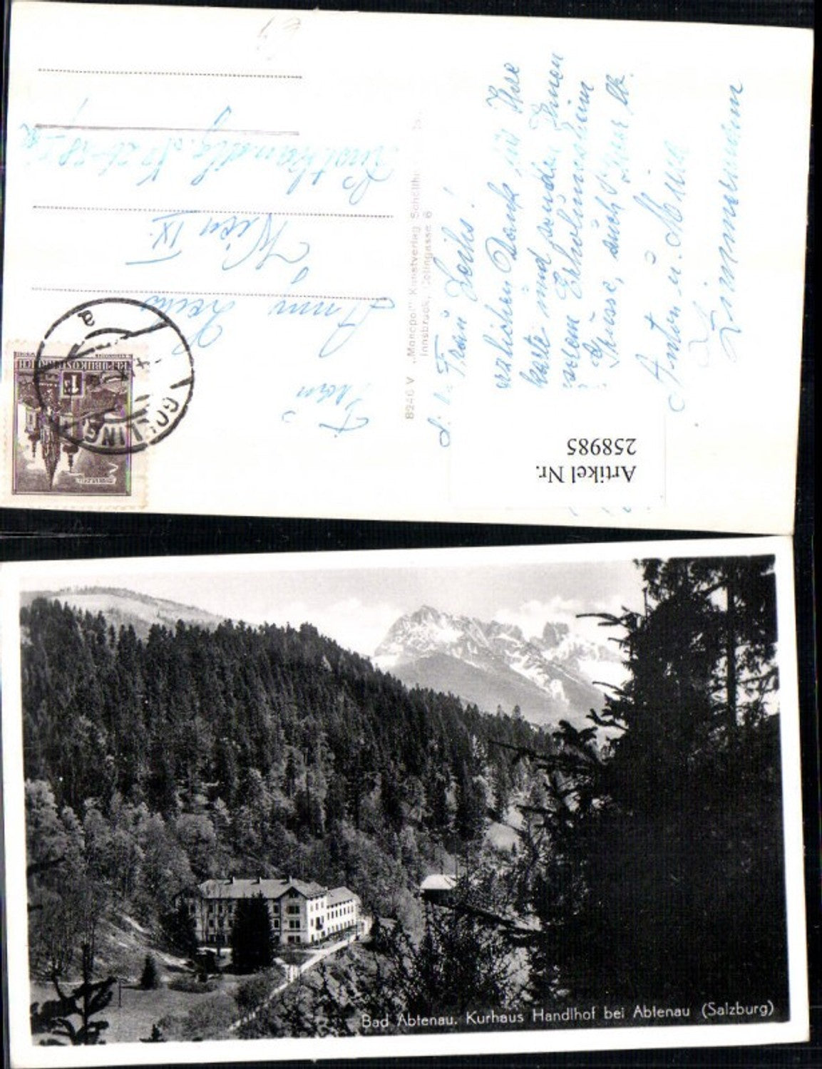 258985,Bad Abtenau Kurhaus Handlhof Bergkulisse