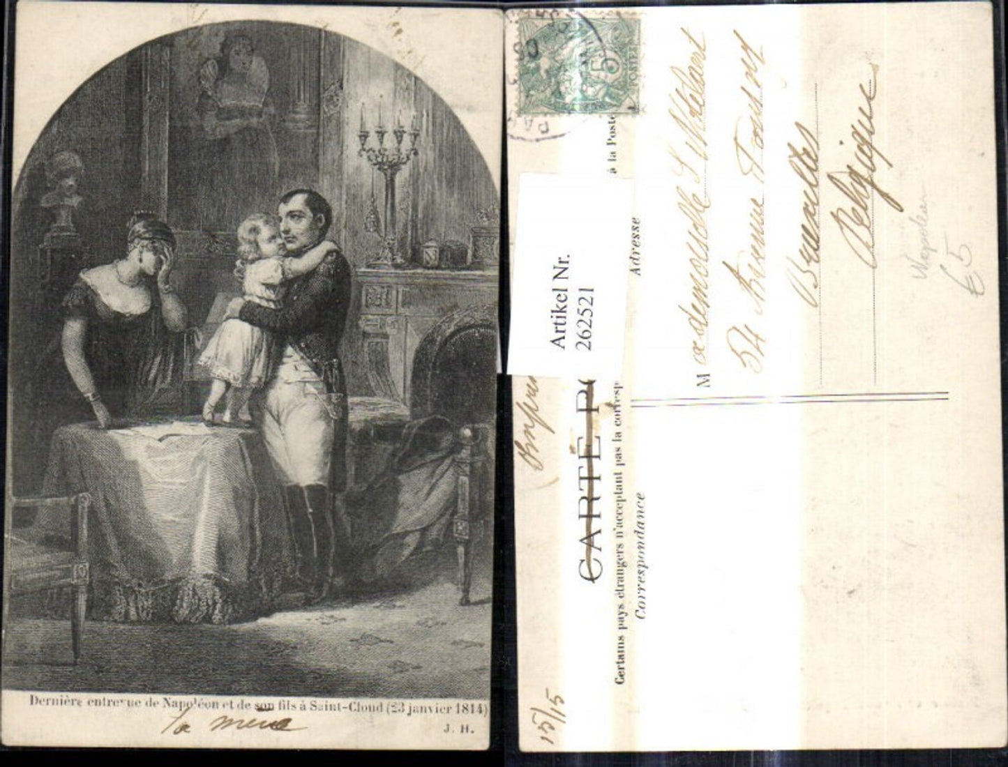 262521,Künstler Ak Napoleon m. Frau Kind Politiker