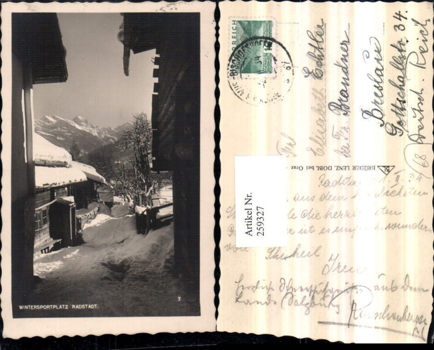 Alte Ansichtskarte – Old Postcard
