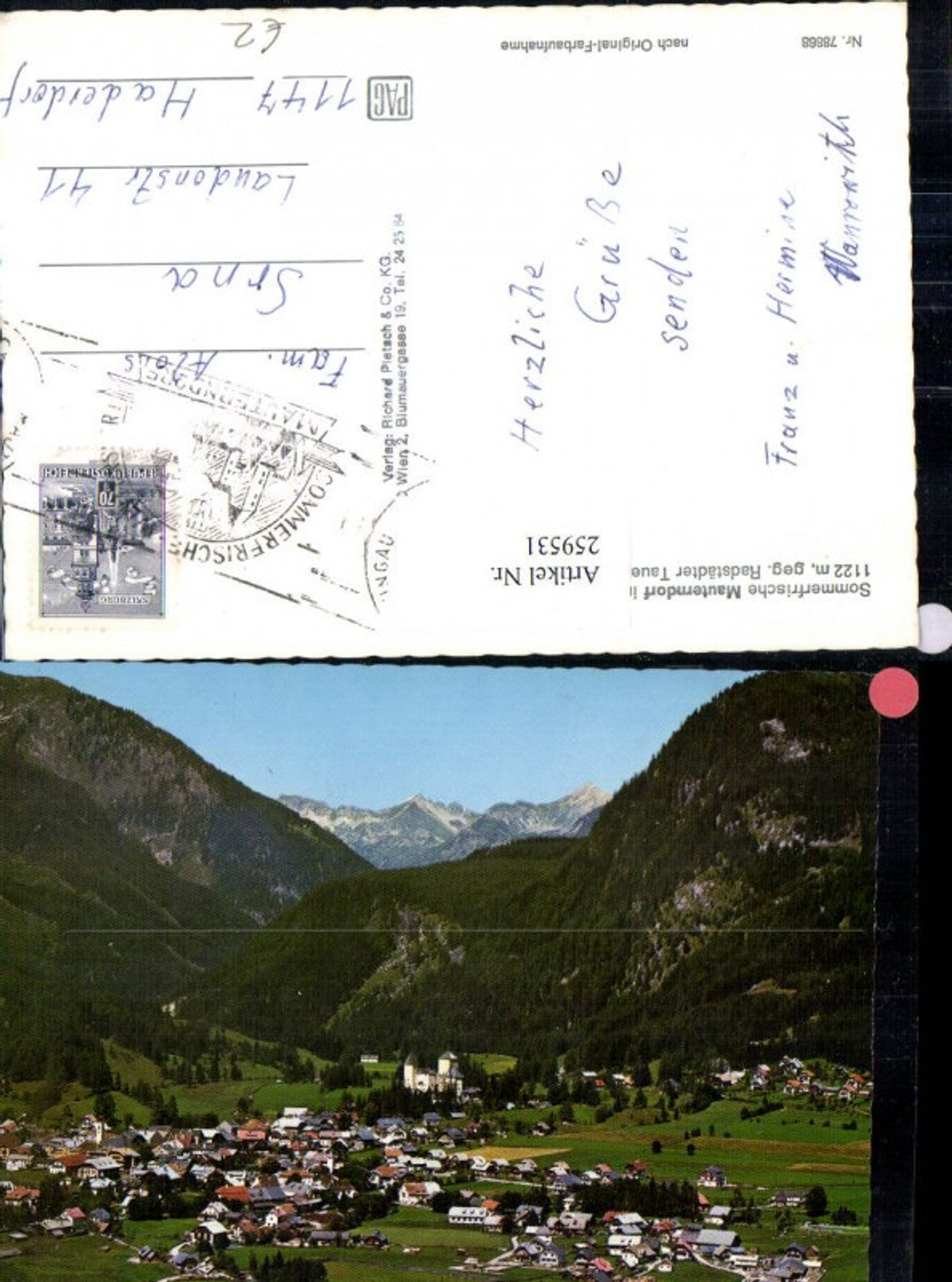 259531,Mauterndorf im Lungau Totale geg. Radstädter Tauern Bergkulisse