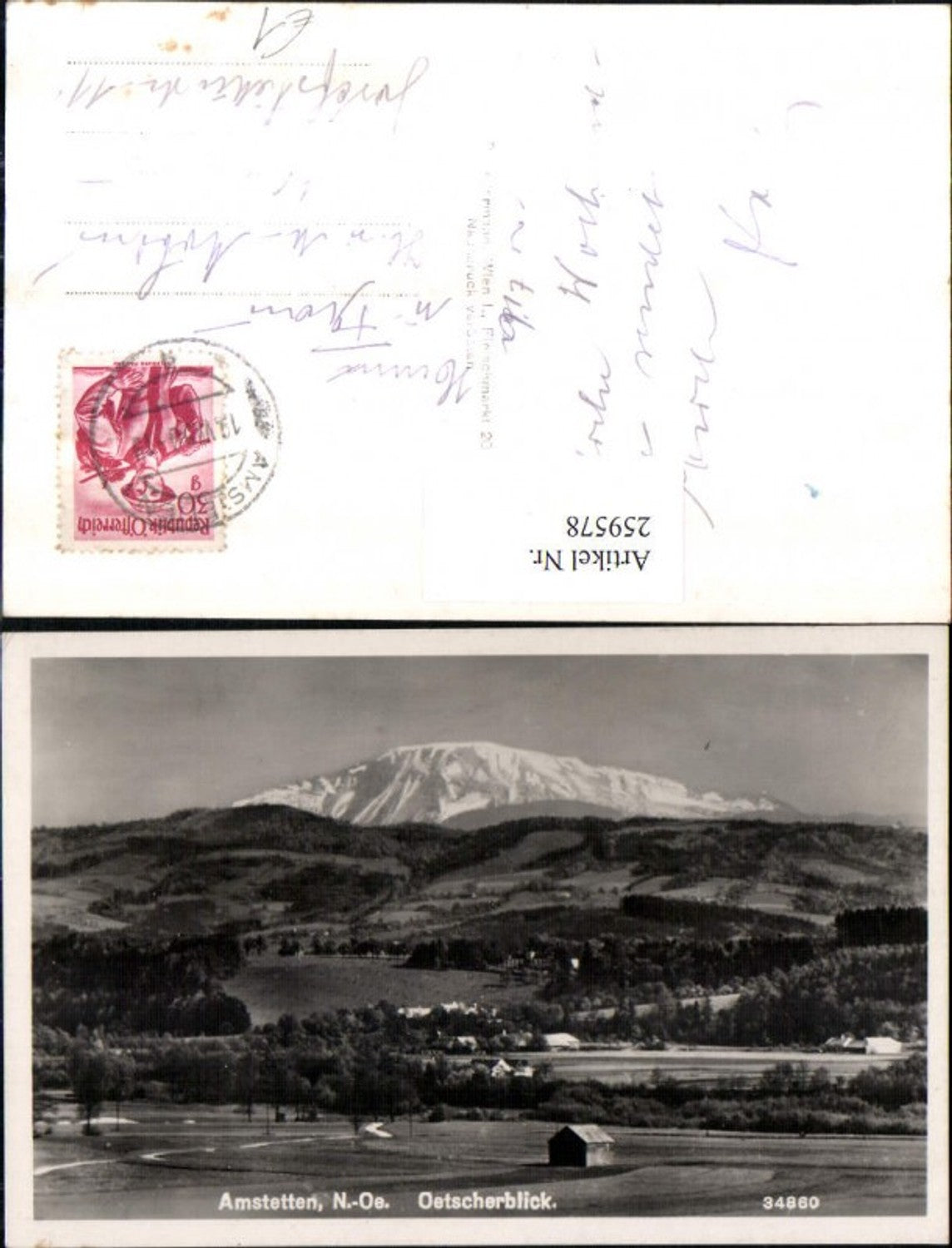 259578,Amstetten Ötscherblick Ötscher Bergkulisse