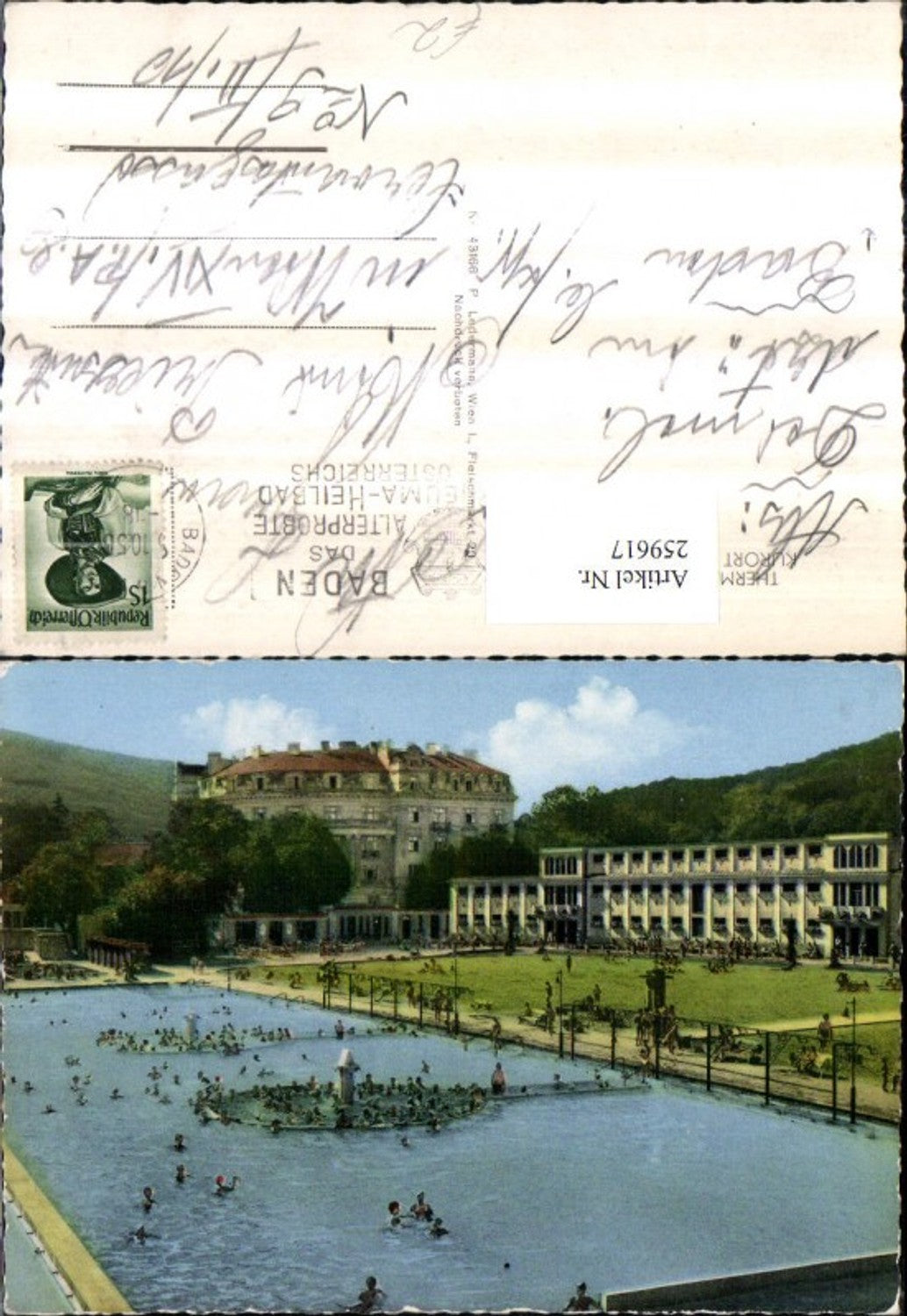 259617,Baden b. Wien Thermal Strandbad Freibad Schwimmbecken