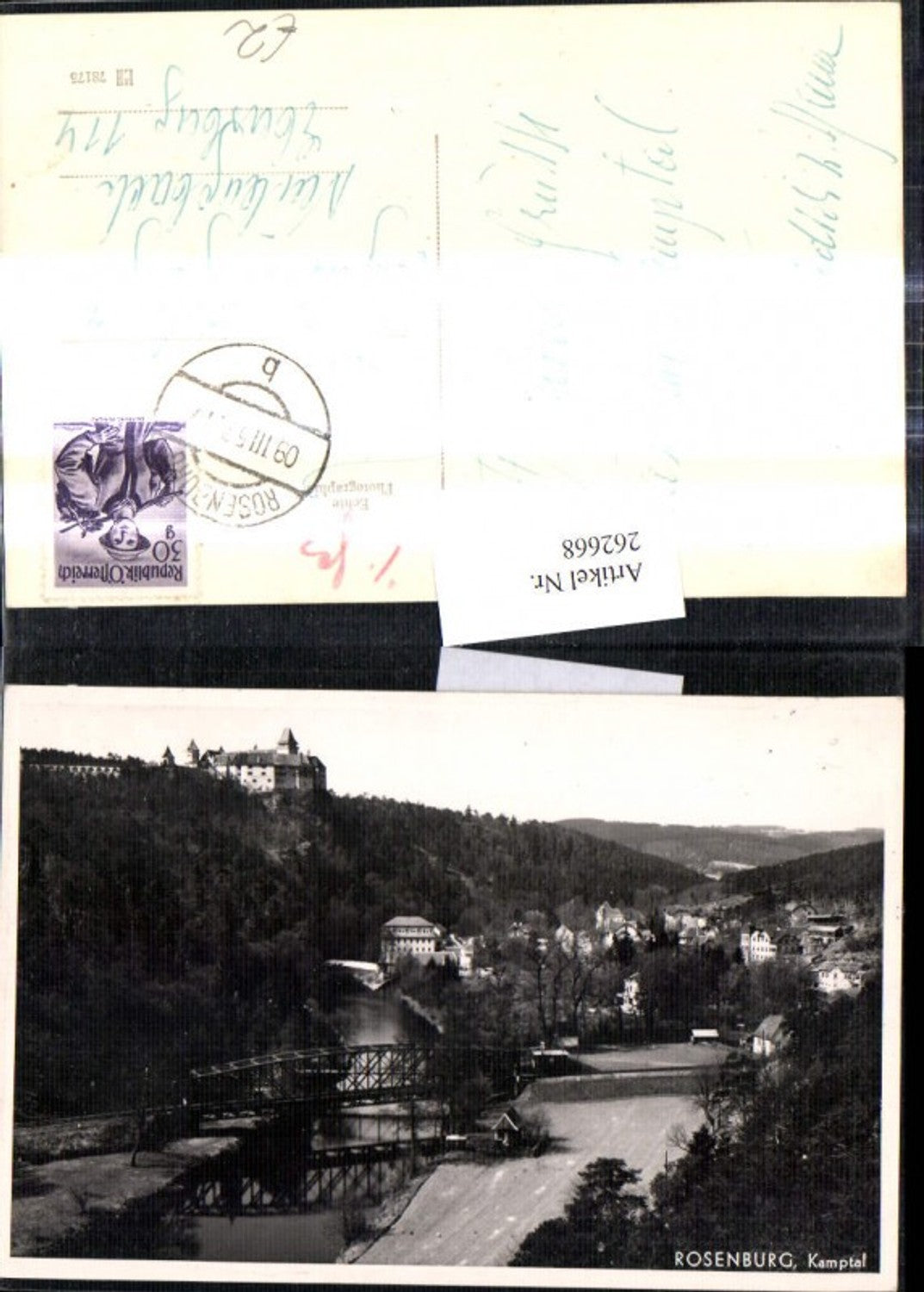 262668,Foto Ak Rosenburg Kamptal Schloss Burg