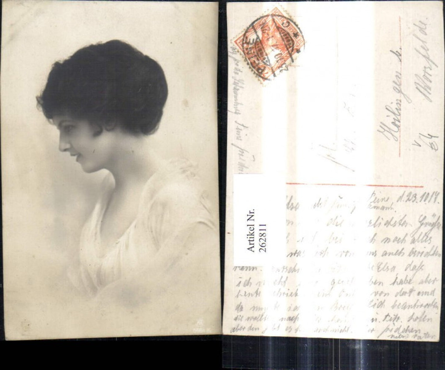 262811,Foto Ak Frau Seitenportrait pub RPH 5584/5