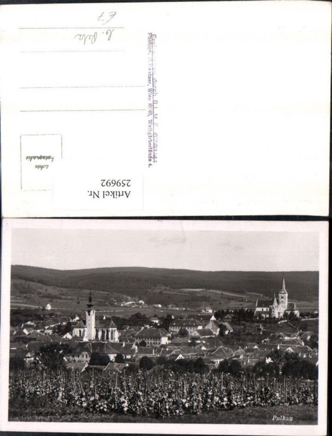 259692,Pulkau b. Retz Totale Kirchen