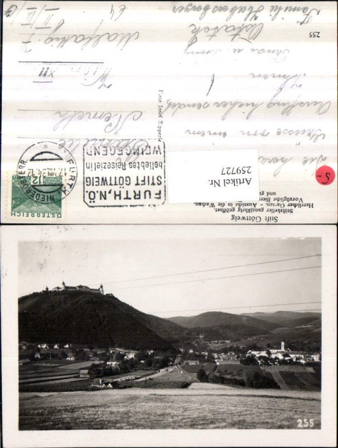 259727,Göttweig Totale m. Stift