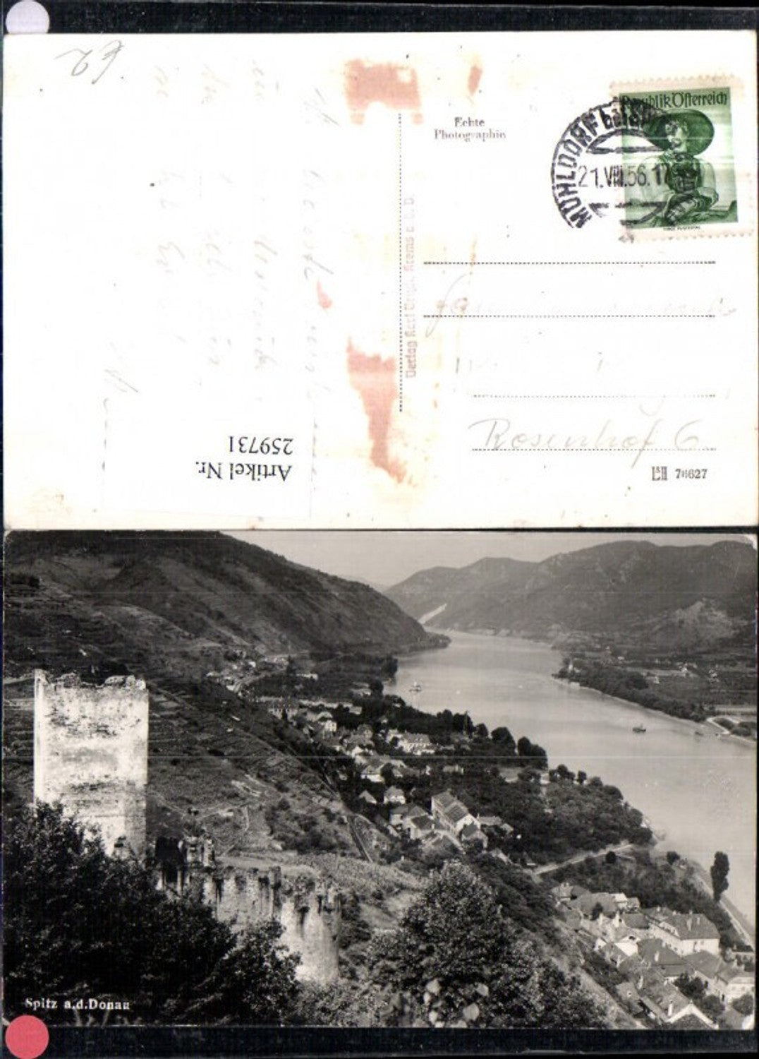 259731,Spitz an d. Donau Teilansicht Ruine