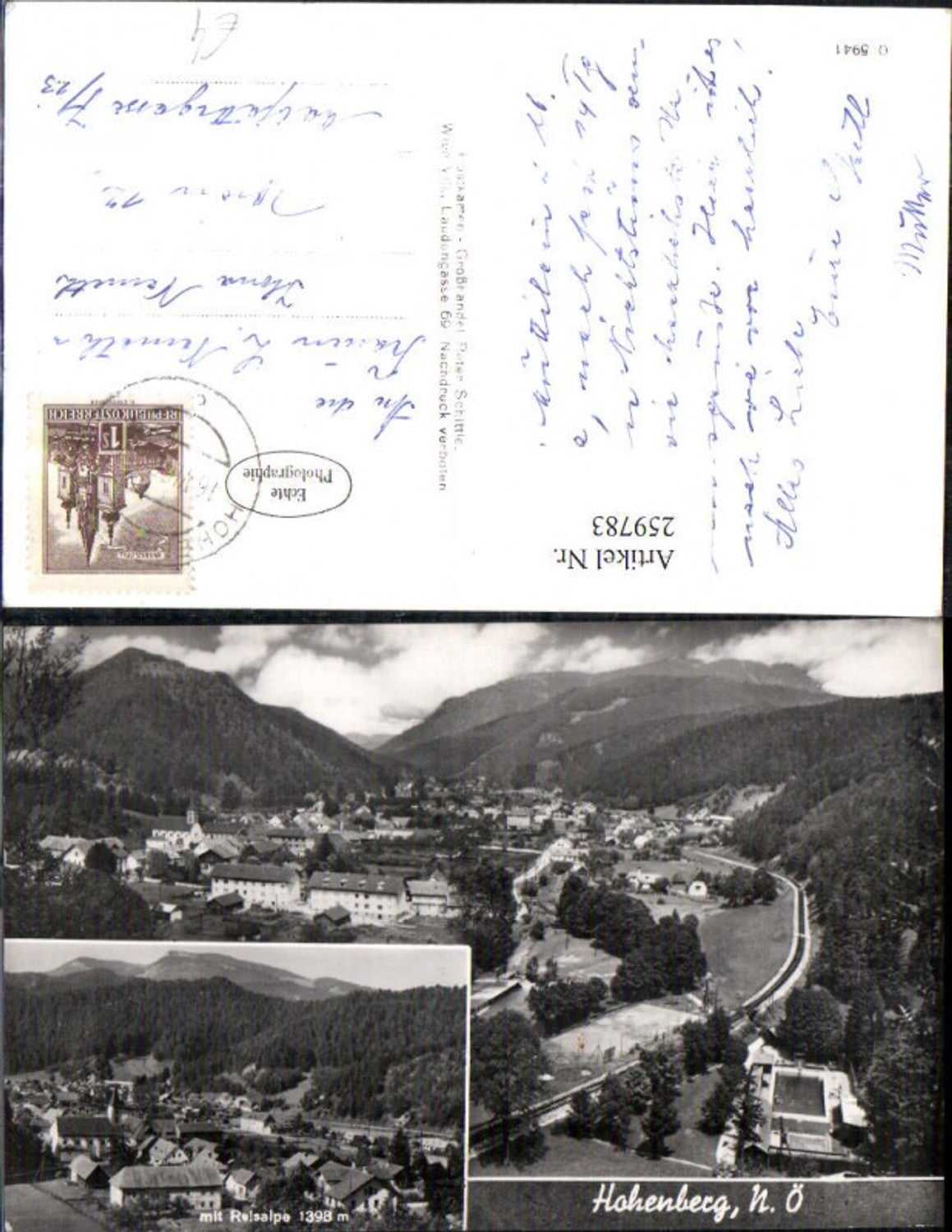 259783,Hohenberg Totale Freibad m. Reisalpe Mehrbildkarte