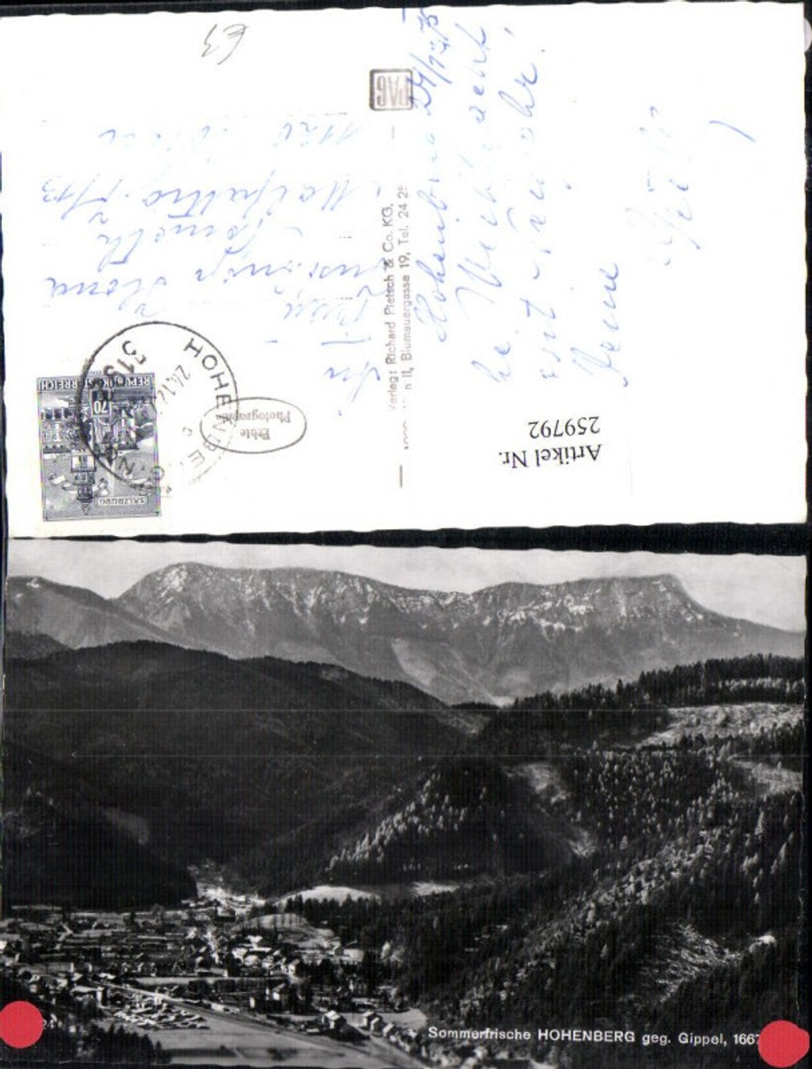 259792,Hohenberg Totale geg. Gippel Bergkulisse