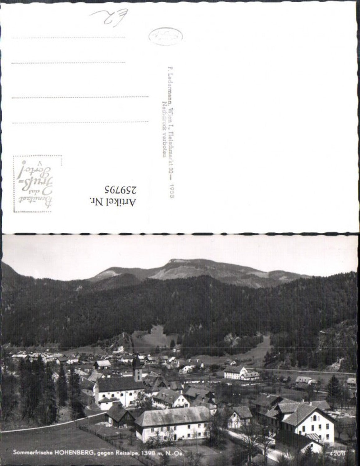 259795,Hohenberg Totale Kirche geg. Reisalpe