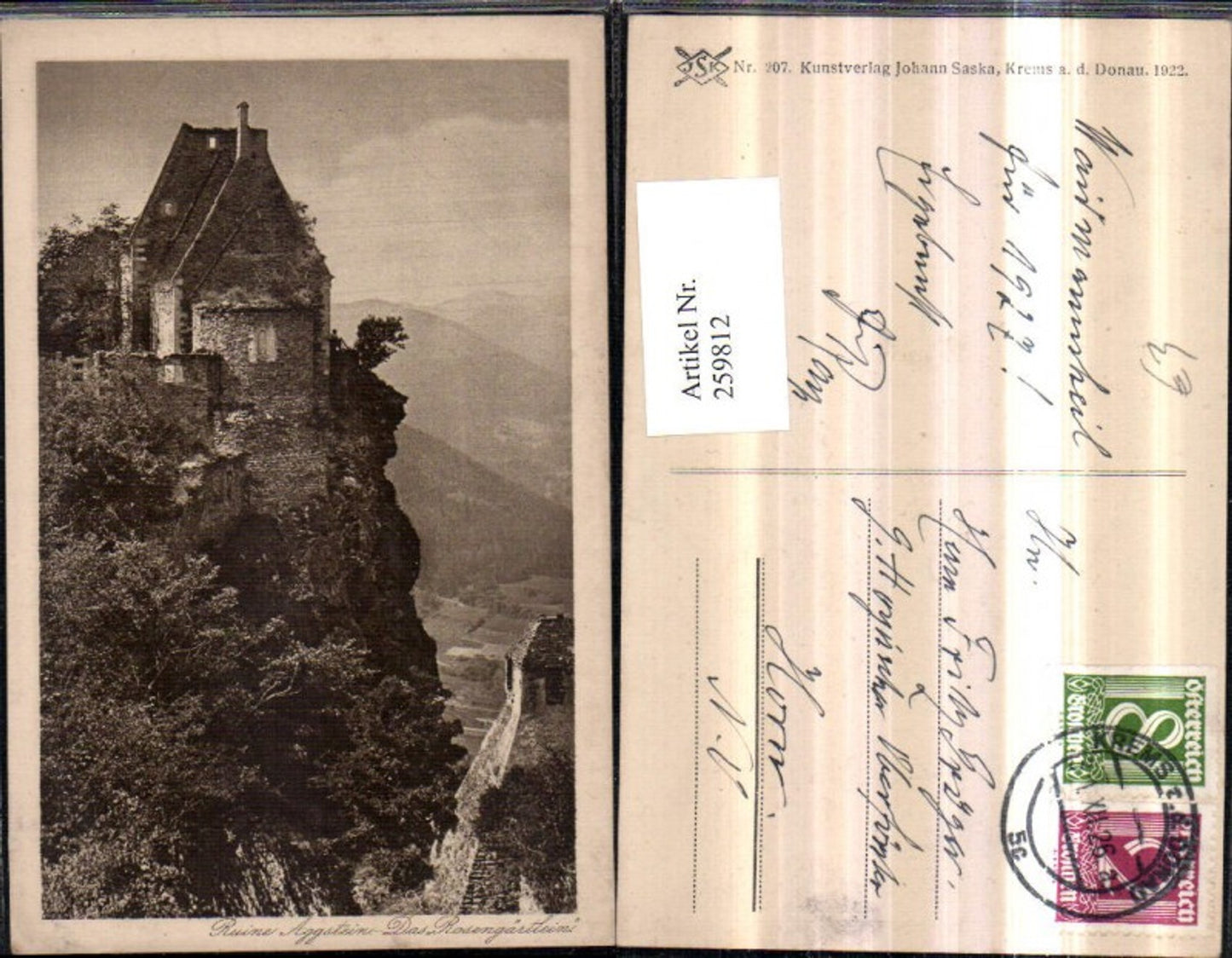 259812, Aggstein ruins and the rose garden