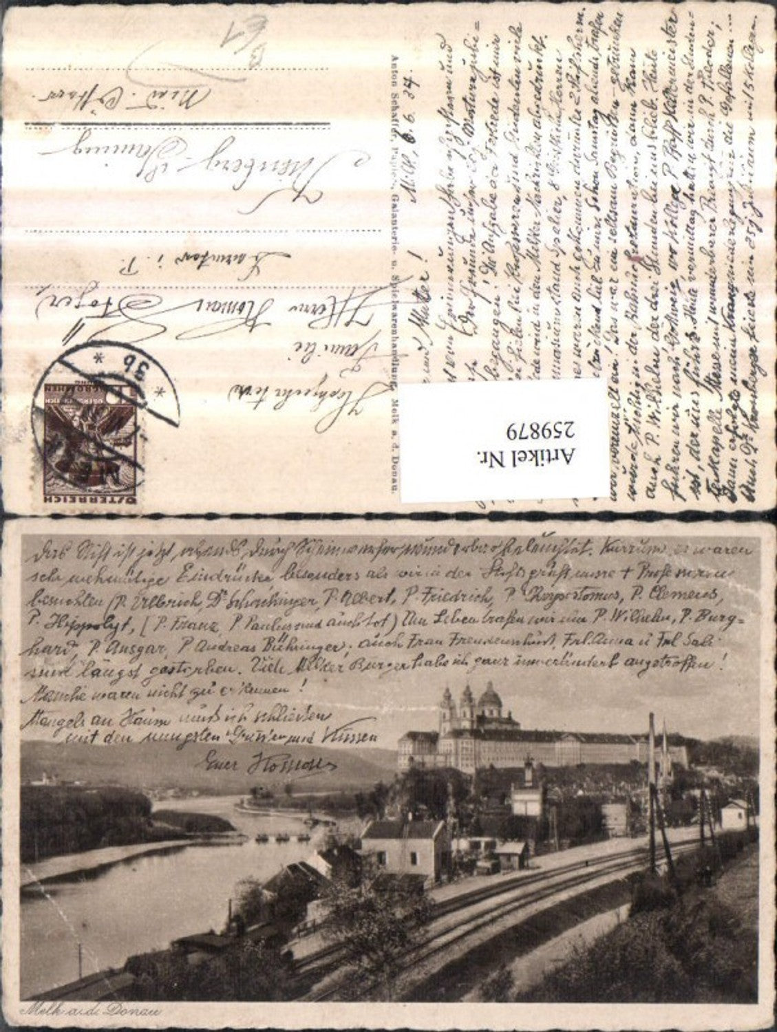 259879, Melk on the Danube, Abbey railway track