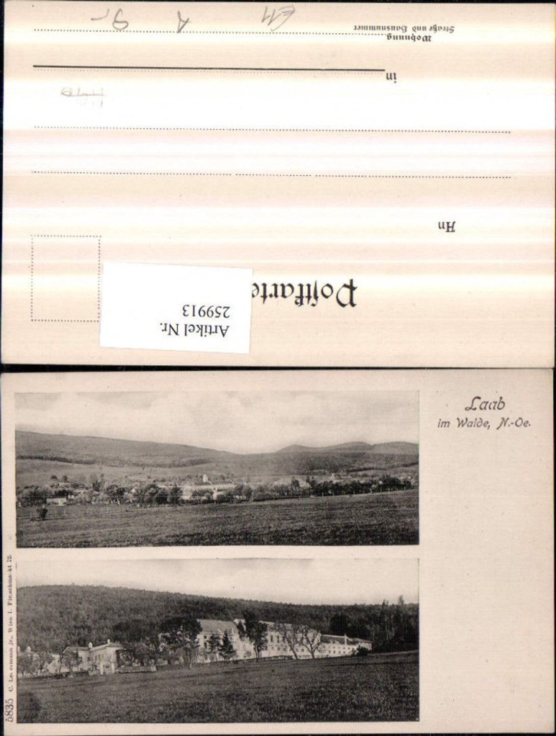 259913,Laab im Walde Totale Gebäude Mehrbildkarte