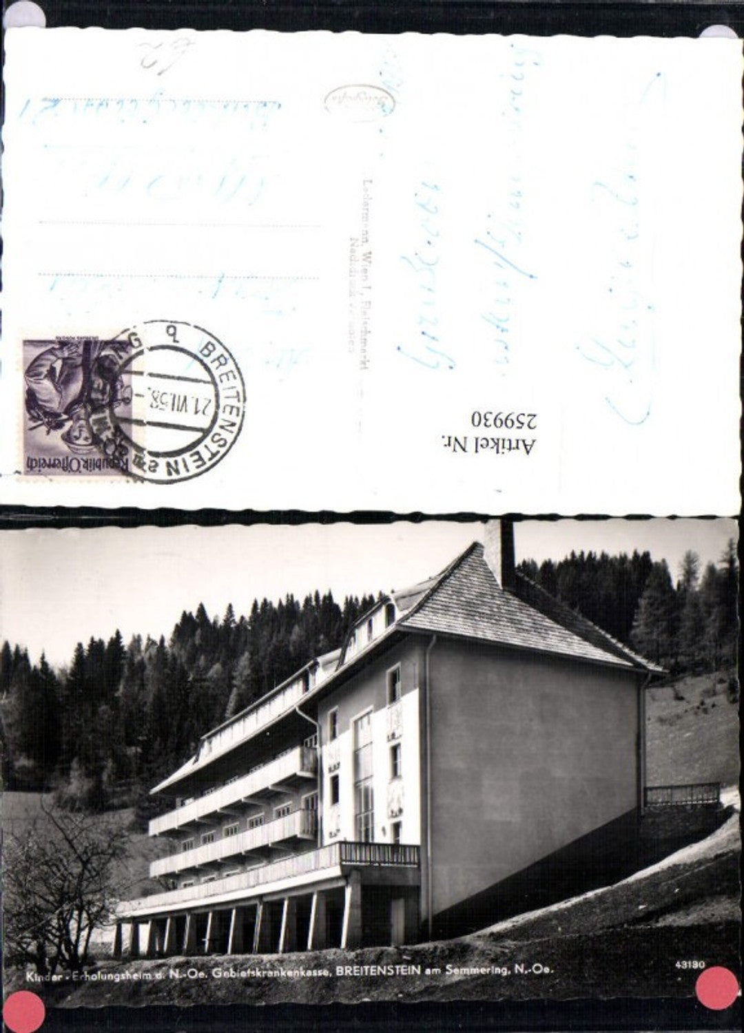 259930,Breitenstein am Semmering Kindererholungsheim