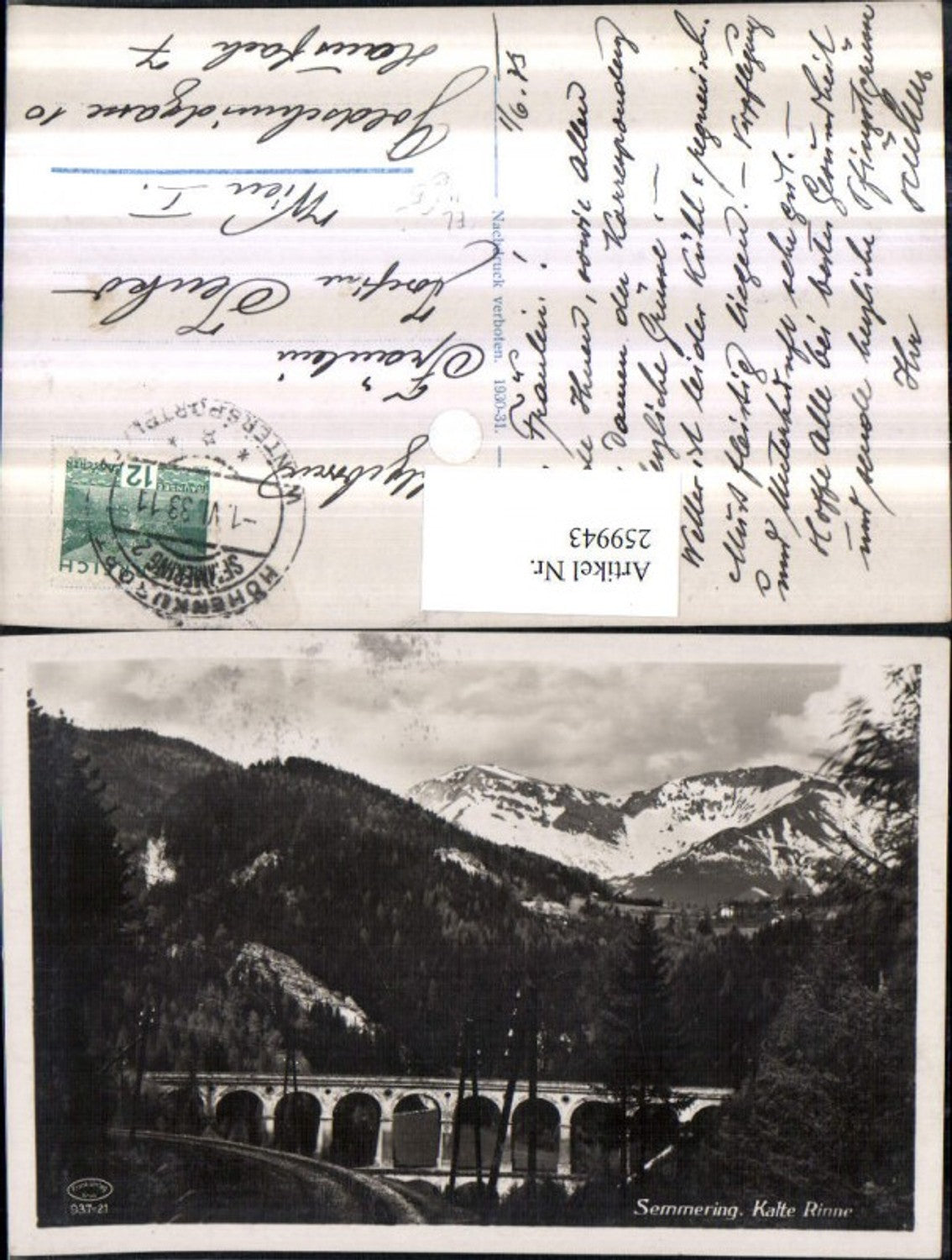 259943,Semmering Semmeringbahn Kalte Rinne Viadukt Bergkulisse