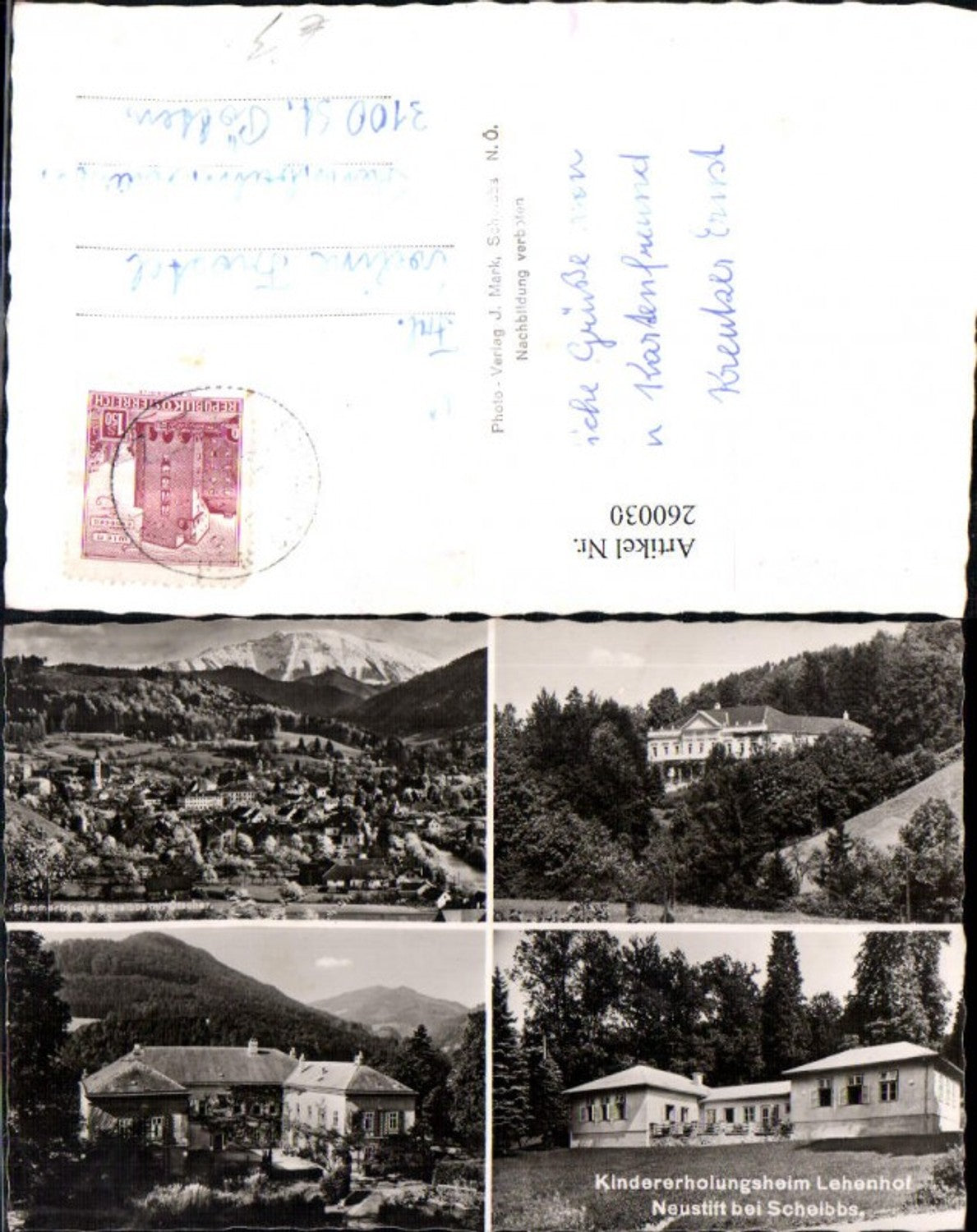 260030,Scheibbs Totale Neustift Kindererholungsheim Lehenhof Mehrbildkarte