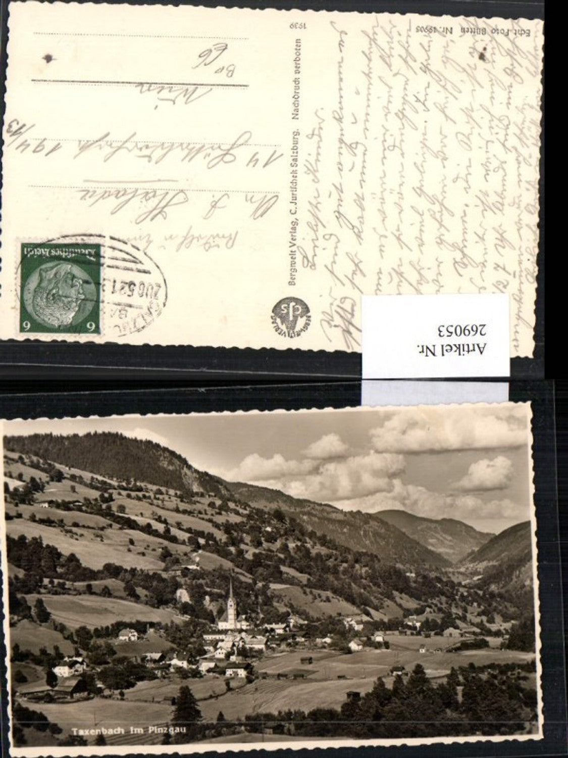 269053,Taxenbach i. Pinzgau Totale Bahnpost Zug 5213 Salzburg - Innsbruck