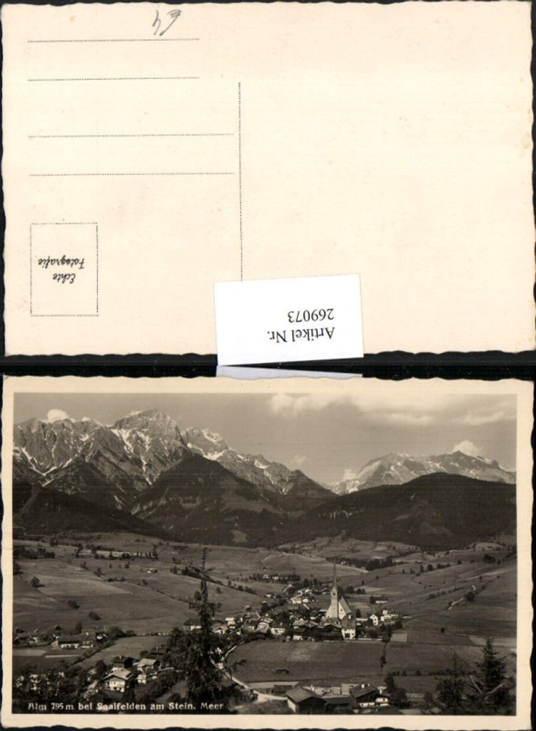 269073,Alm Totale b. Saalfelden am Steinernem Meer Bergkulisse