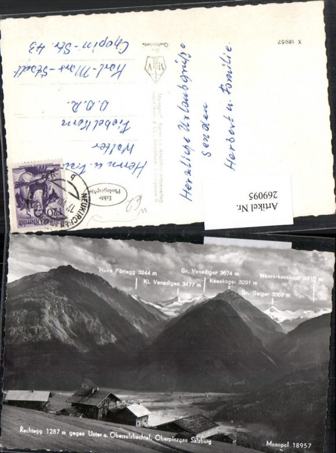 269095,Rechtegg b. Neukirchen Oberpinzgau Bergkulisse