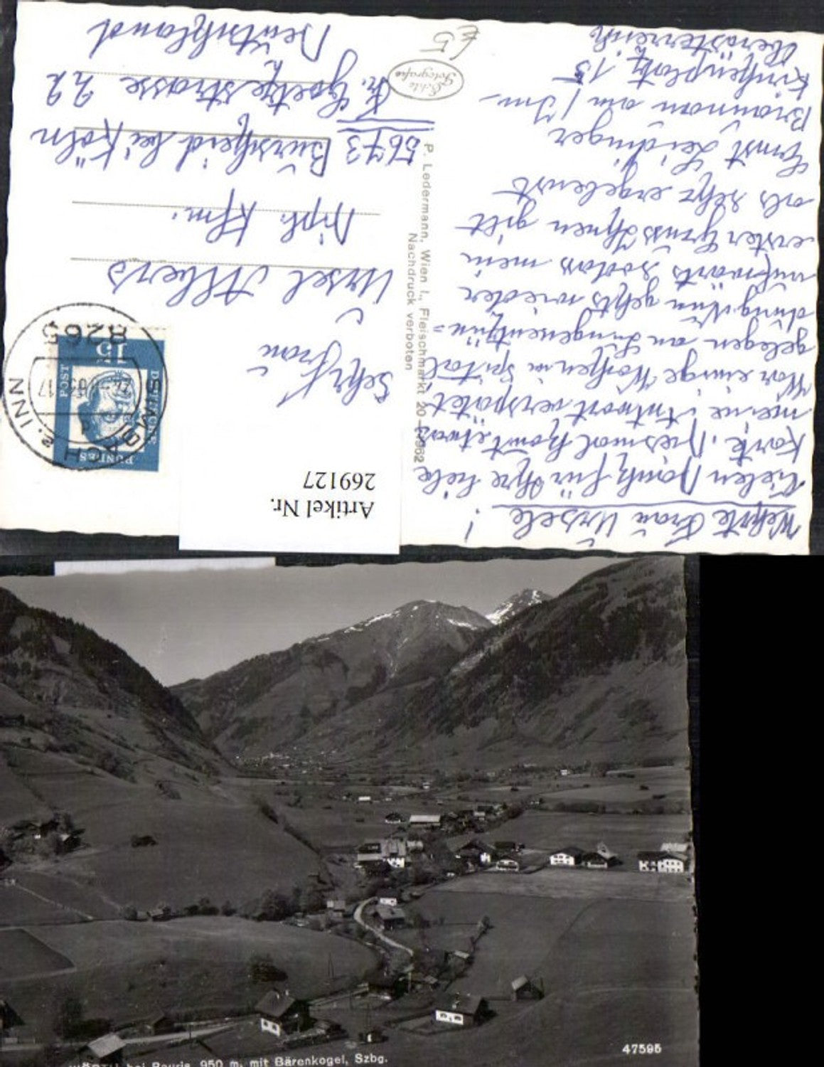 269127,Wörth b. Rauris m. Bärenkogel Teilansicht Bergkulisse