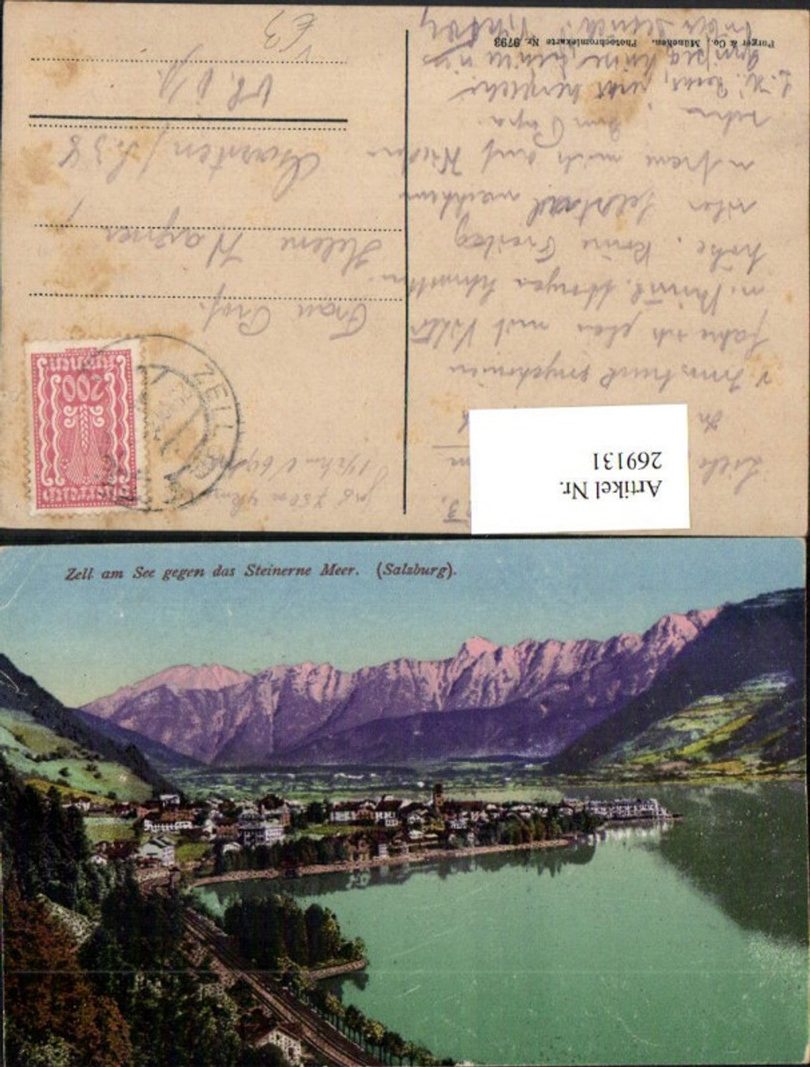 269131,Zell am See Totale geg. d. Steinerne Meer pub Purger u. Co 9793