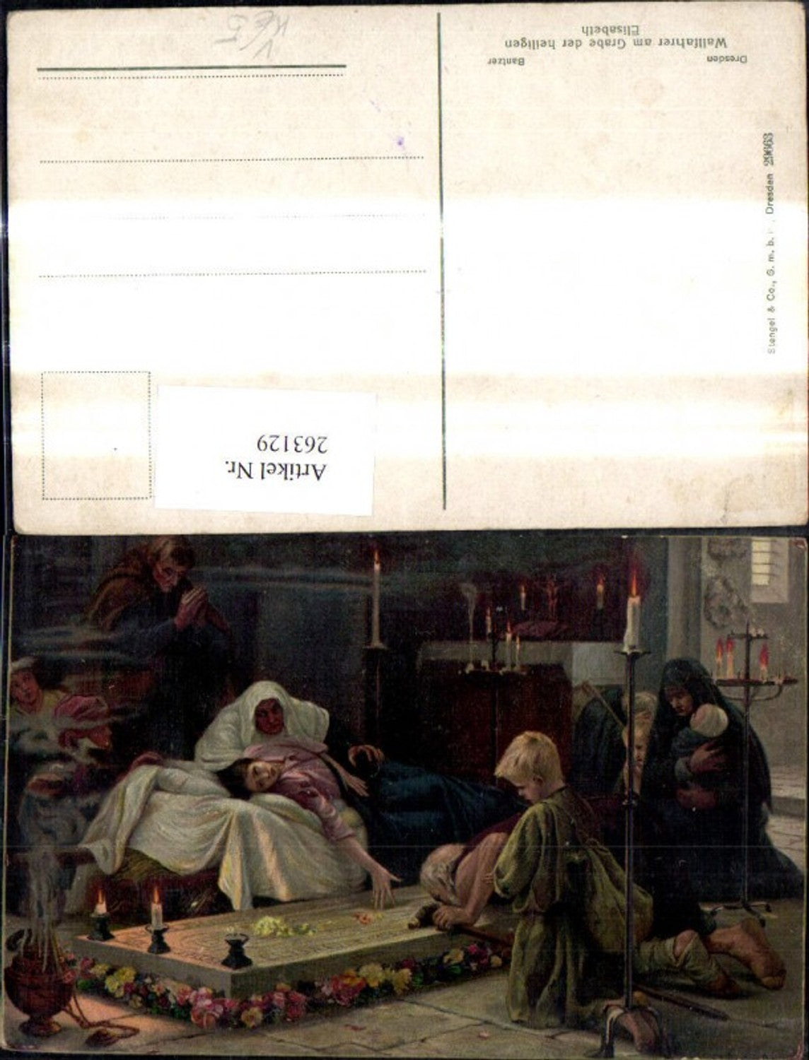263129,Stengel Co 29663 Bantzer Wallfahrer am Grabe der heiligen Elisabeth