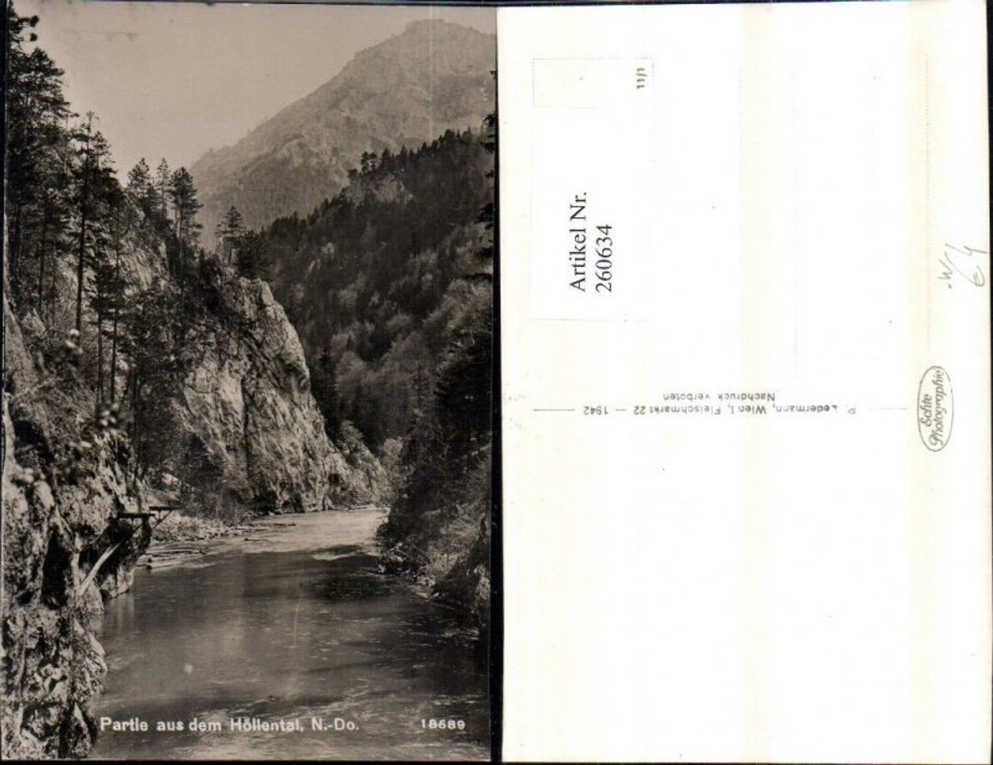 260634,Partie aus d. Höllental b. Schwarzau im Gebirge