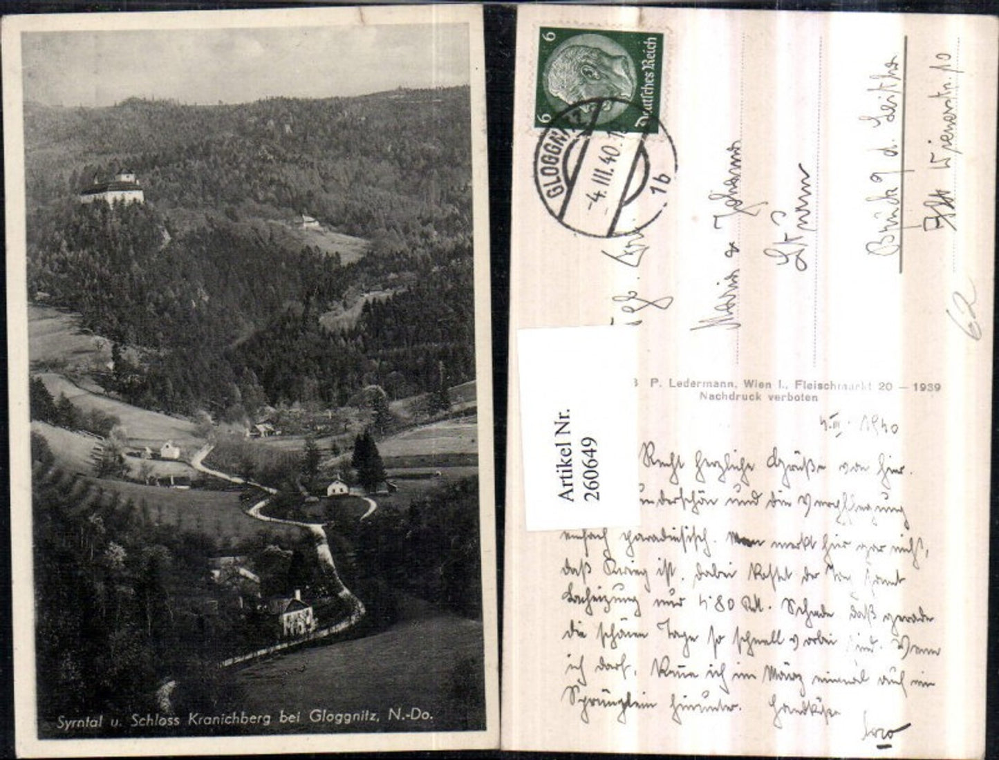 260649,Syrntal u. Schloss Burg Kranichberg b. Gloggnitz