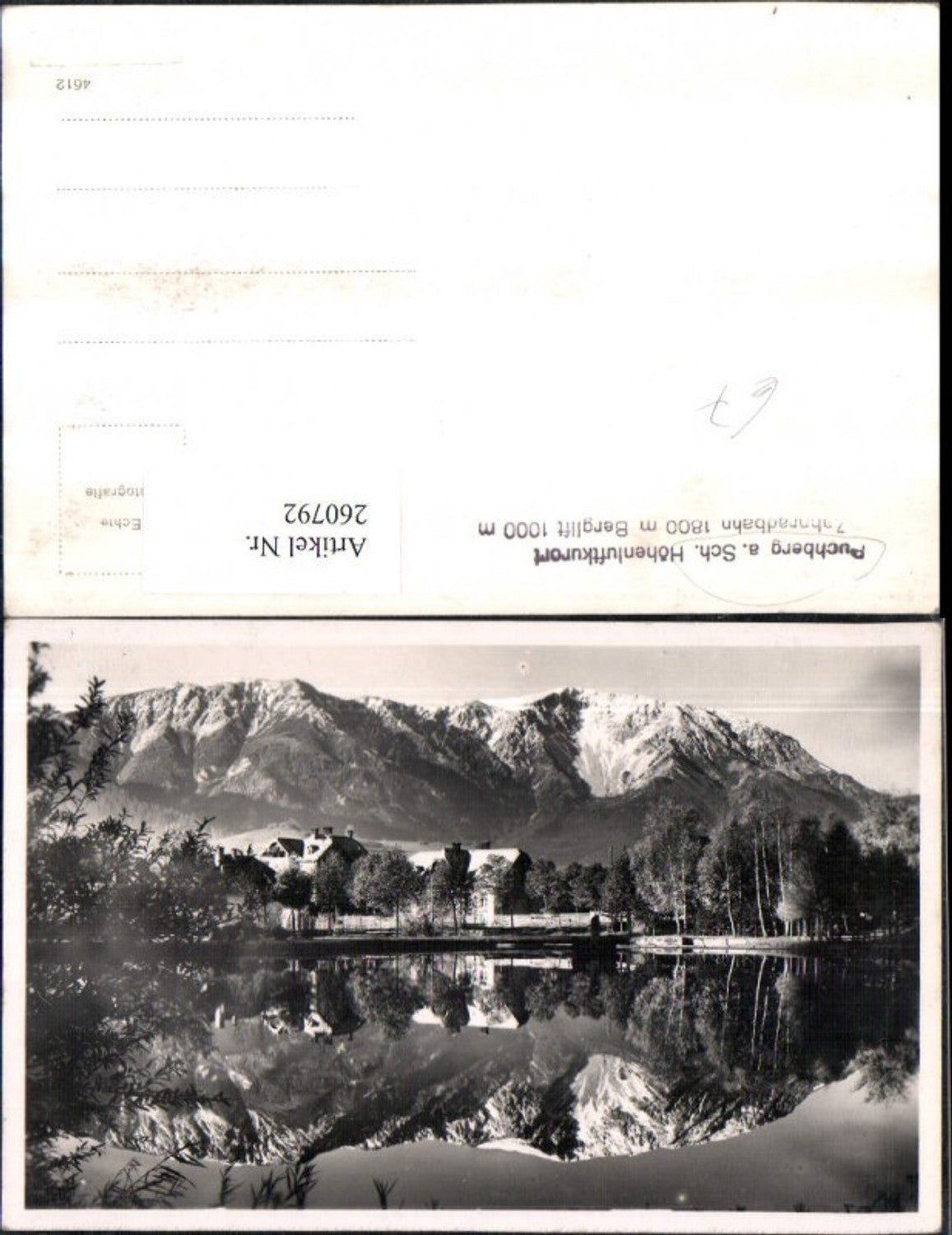 260792,Puchberg am Schneeberg Teich Bergkulisse