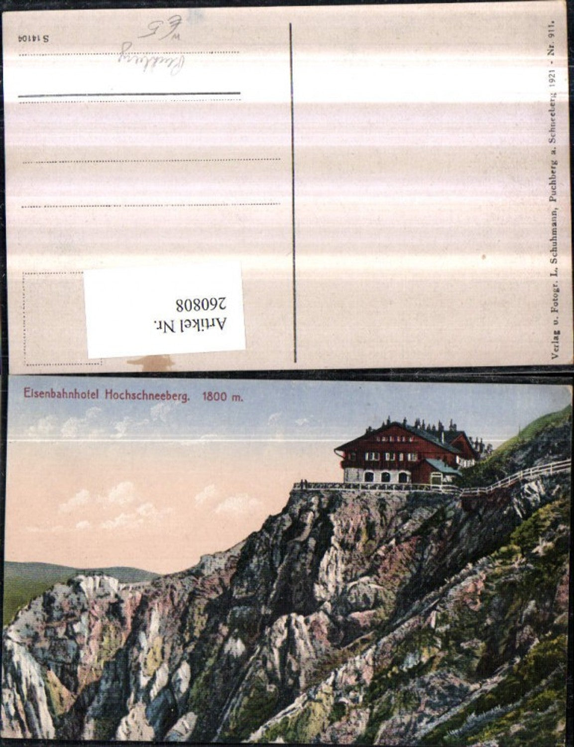 260808,Eisenbahnhotel Hochschneeberg b. Puchberg