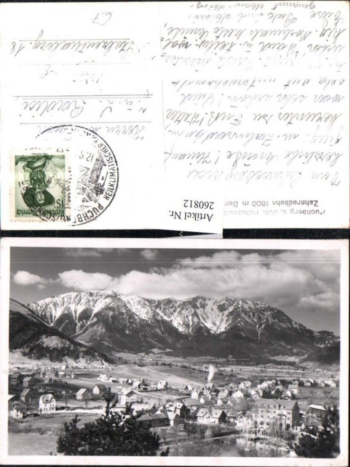260812,Puchberg am Schneeberg Totale Bergkulisse