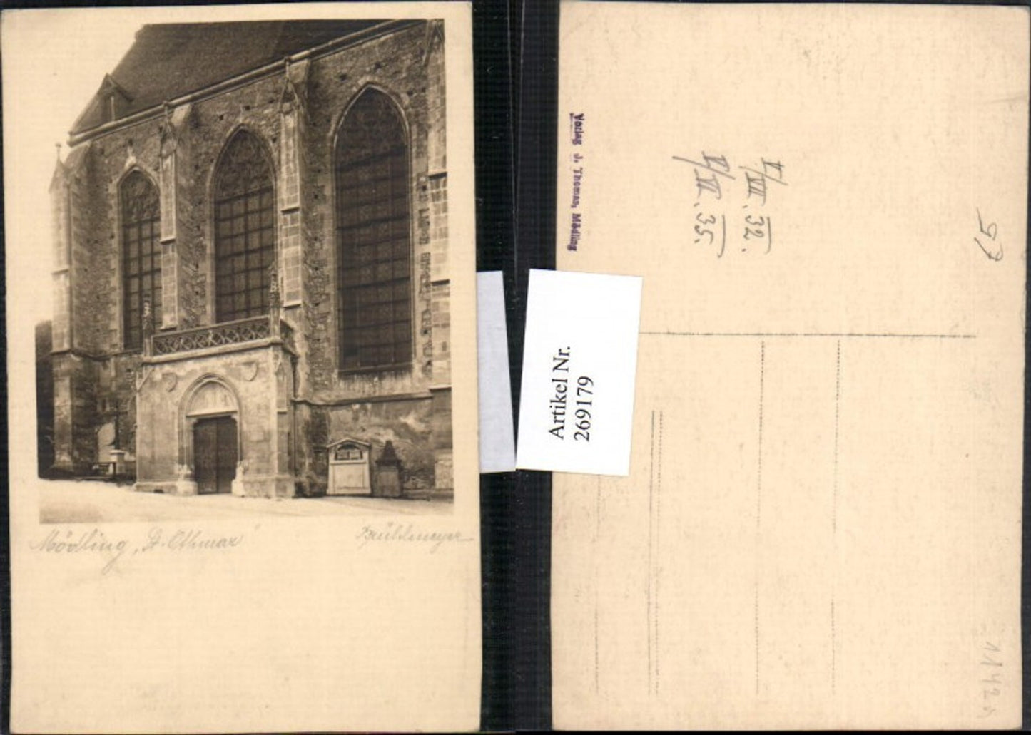 269179,Foto AK Mödling St.Othmar Kirche pub Brühlmeyer