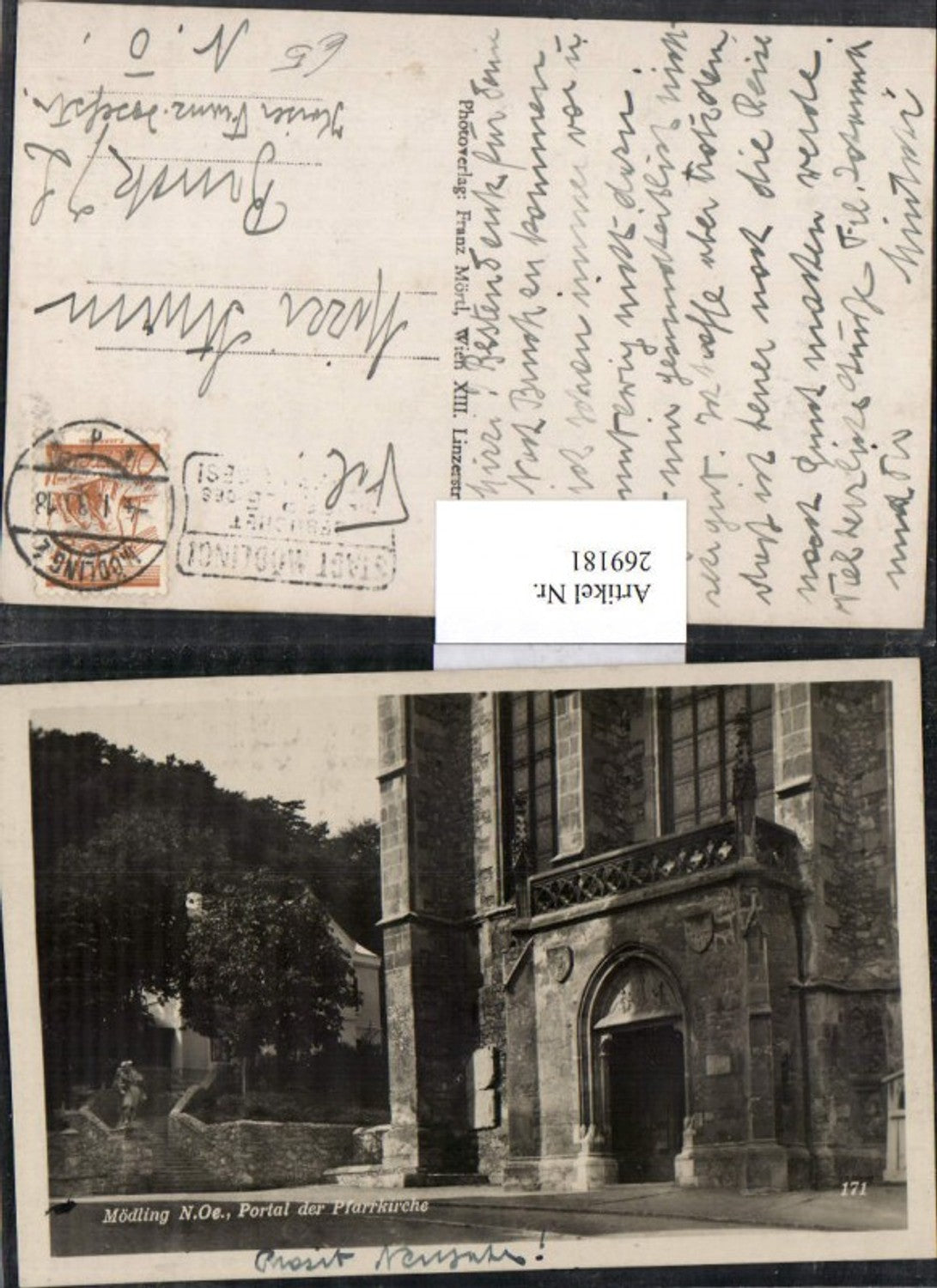 269181,Mödling Portal der Pfarrkirche Kirche