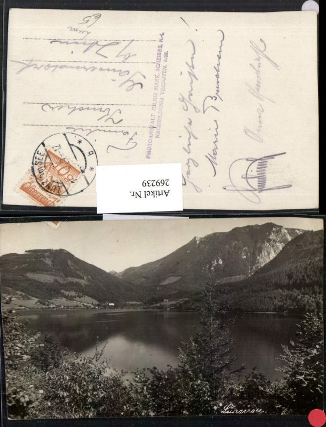 269239,Foto AK Lunz Lunzer See Bergkulisse