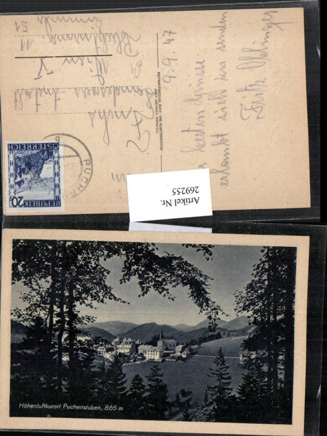 269255,Puchenstuben Totale Bergkulisse