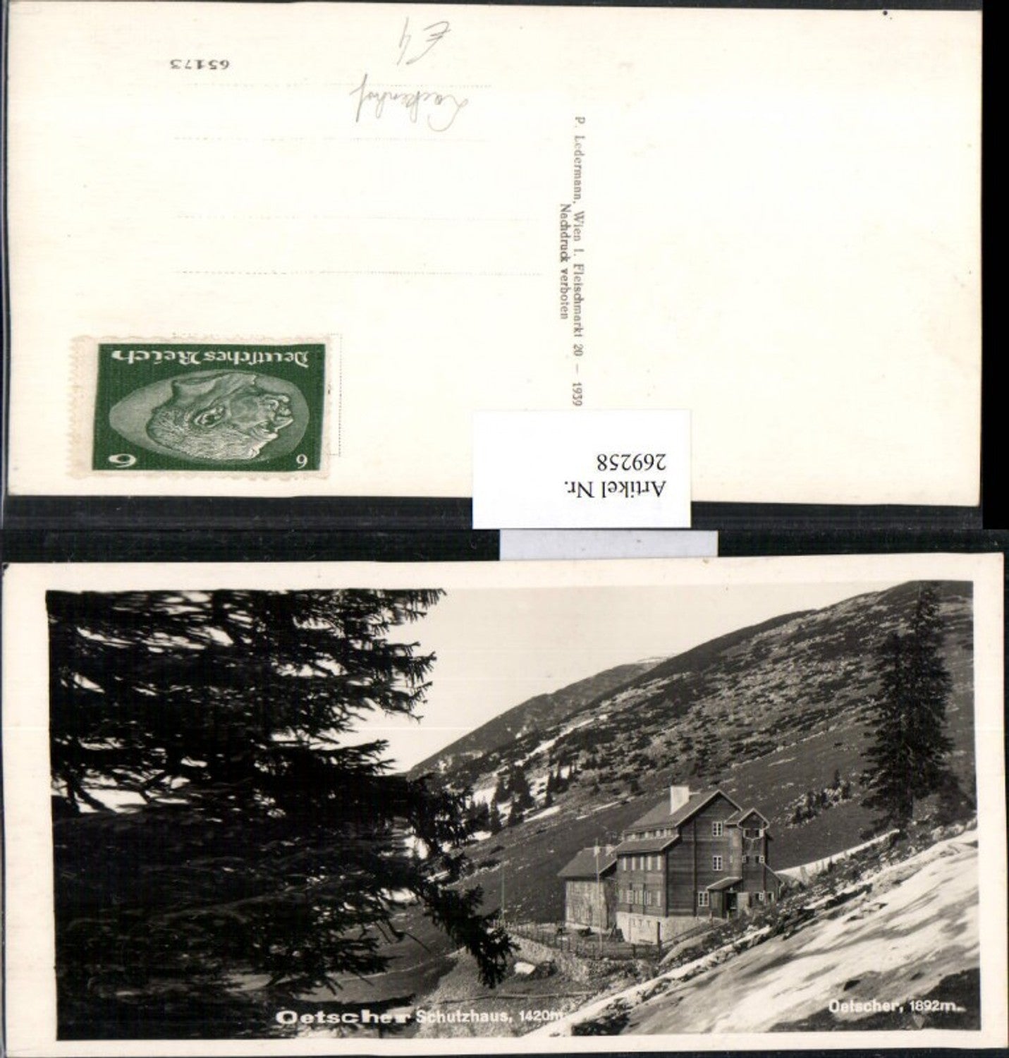 269258,Ötscher Schutzhaus m. Ötscher Lackenhof Bergkulisse