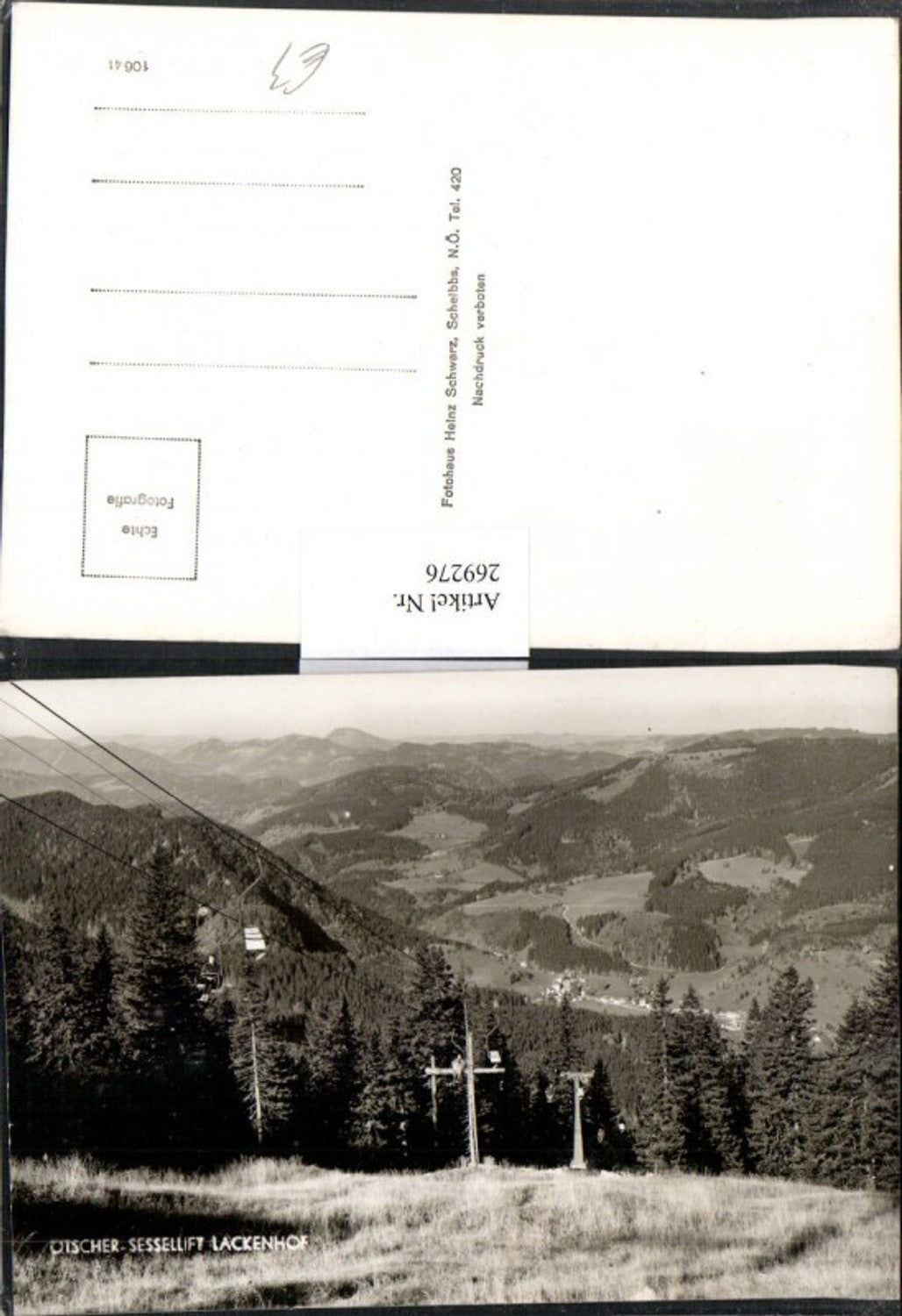 269276,Lackenhof Ötscher Sessellift Bergkulisse