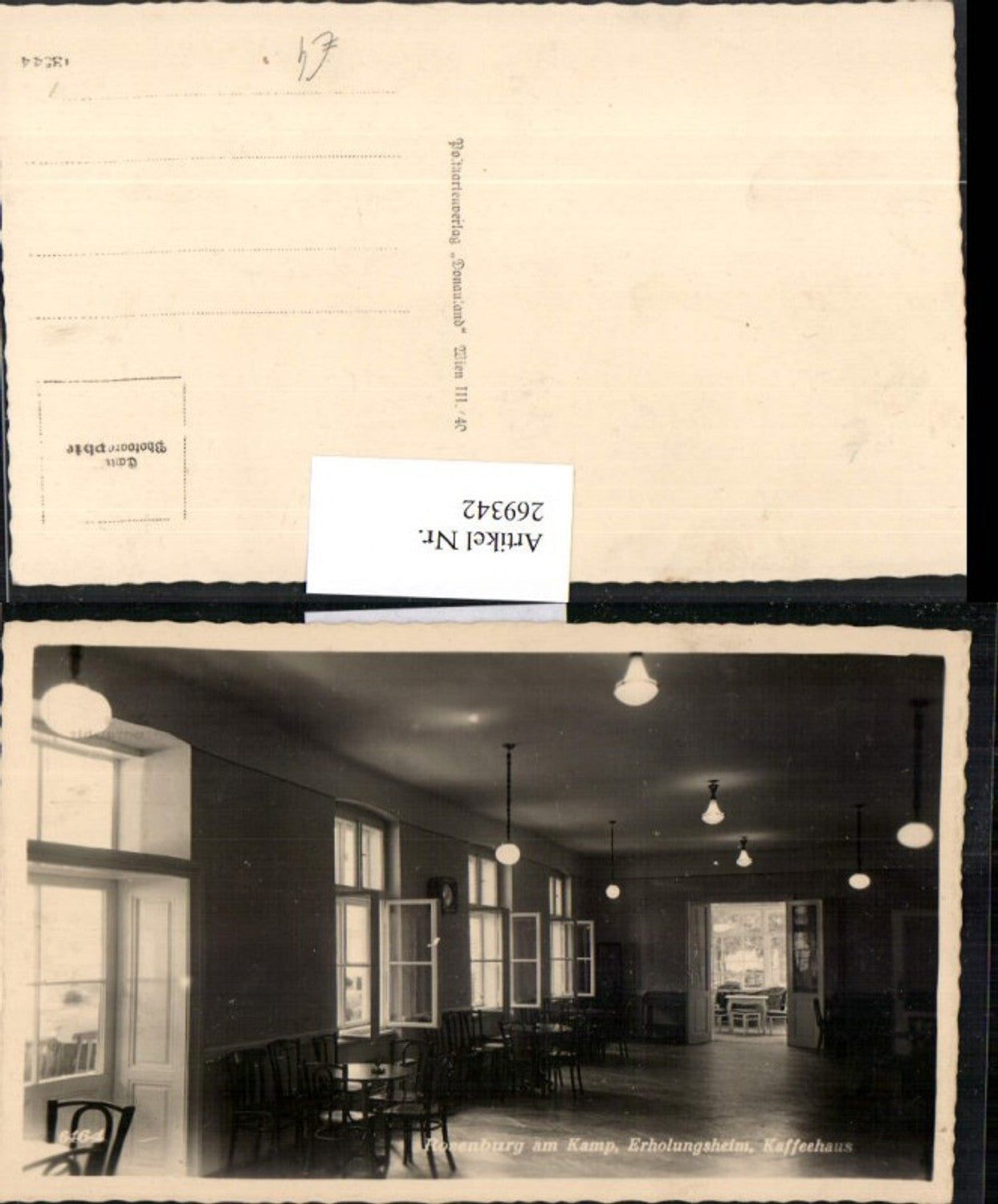 269342,Rosenburg-Mold Erholungsheim Innenansicht Kaffeehaus