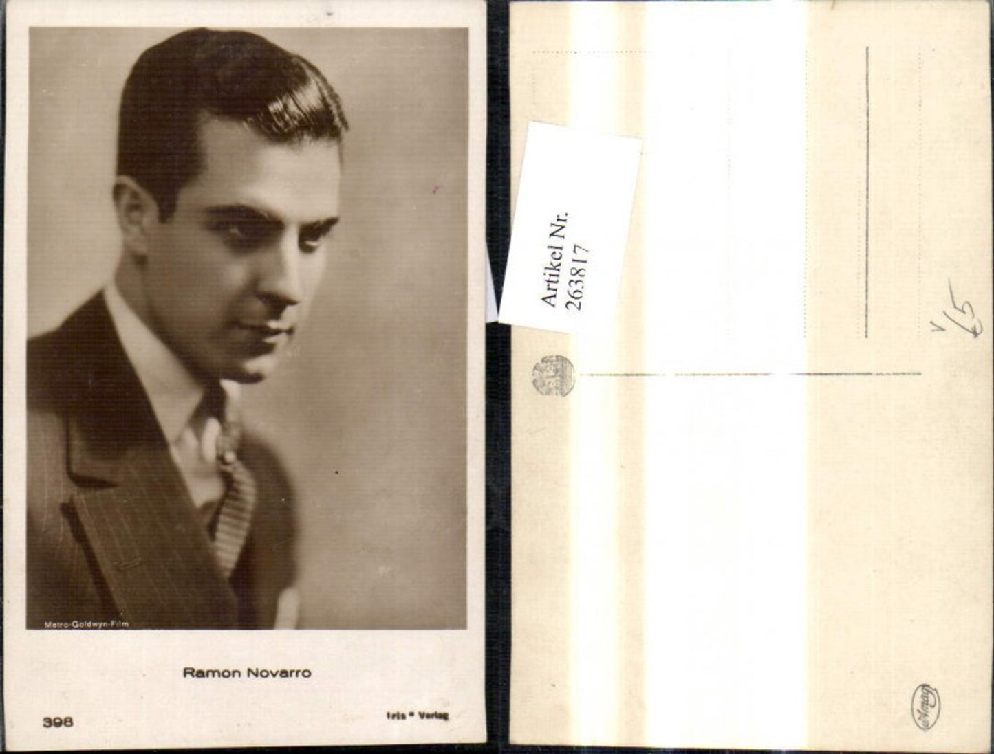 263817,Ramon Novarro Schauspieler pub Iris 398