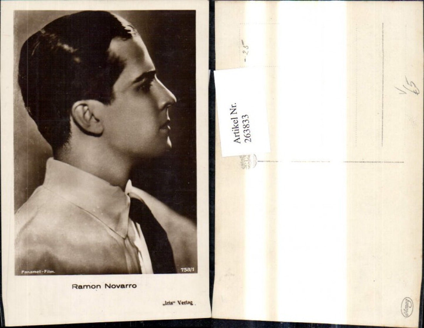263833,Ramon Novarro Schauspieler pub Iris 753/1