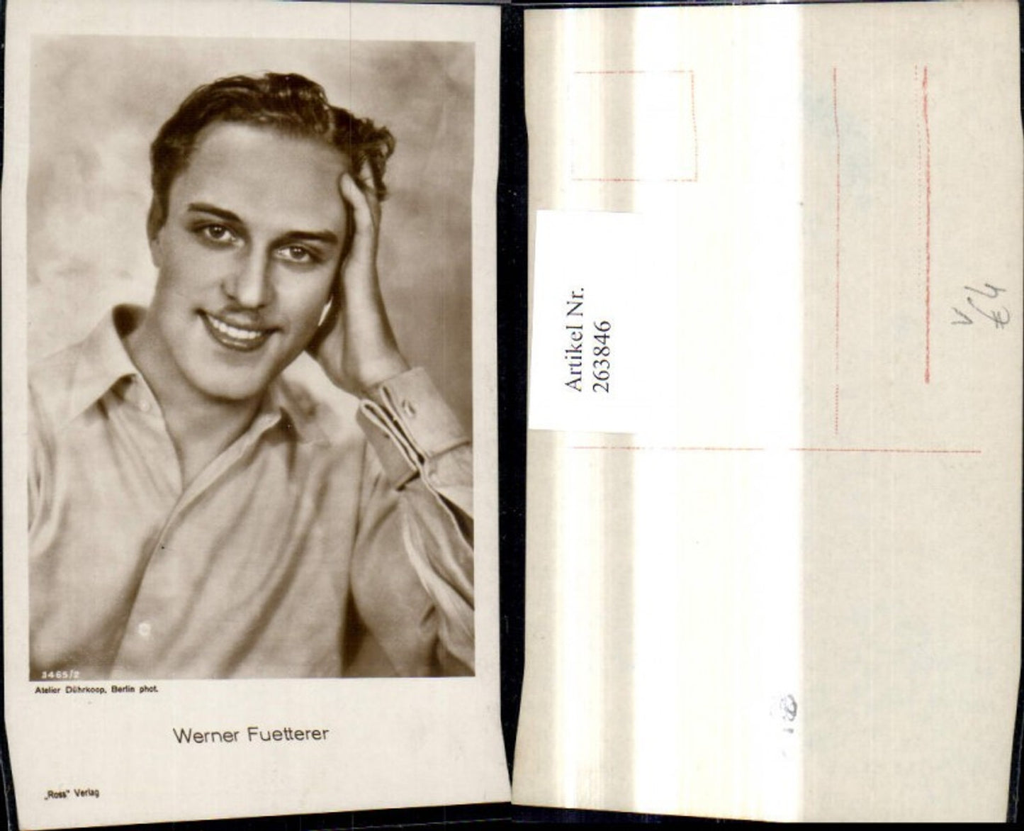 263846,Werner Fuetterer Schauspieler pub Ross 3465/2