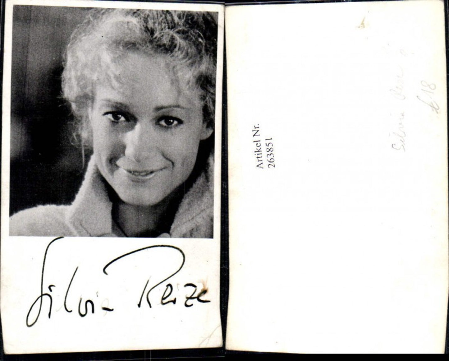 263851,Silvia Reize Schauspielerin Autogramm