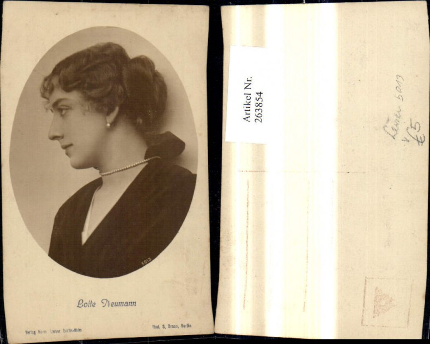 263854,Lotte Neumann Schauspieler pub Leiser 5013