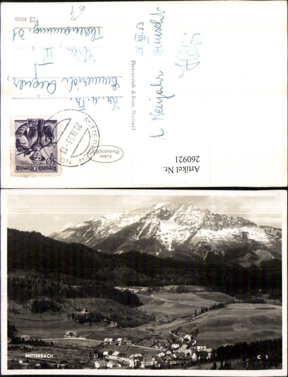 260921,Mitterbach Totale Bergkulisse