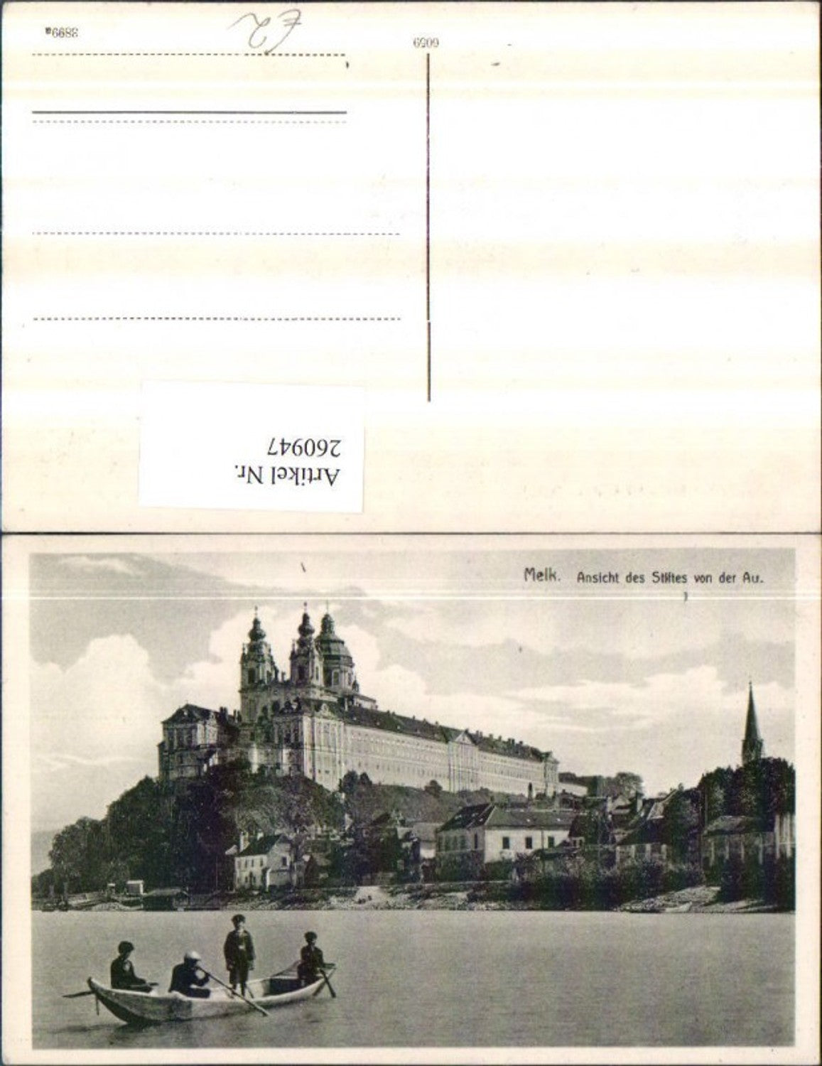 260947, Melk on the Danube Abbey Rowing boat