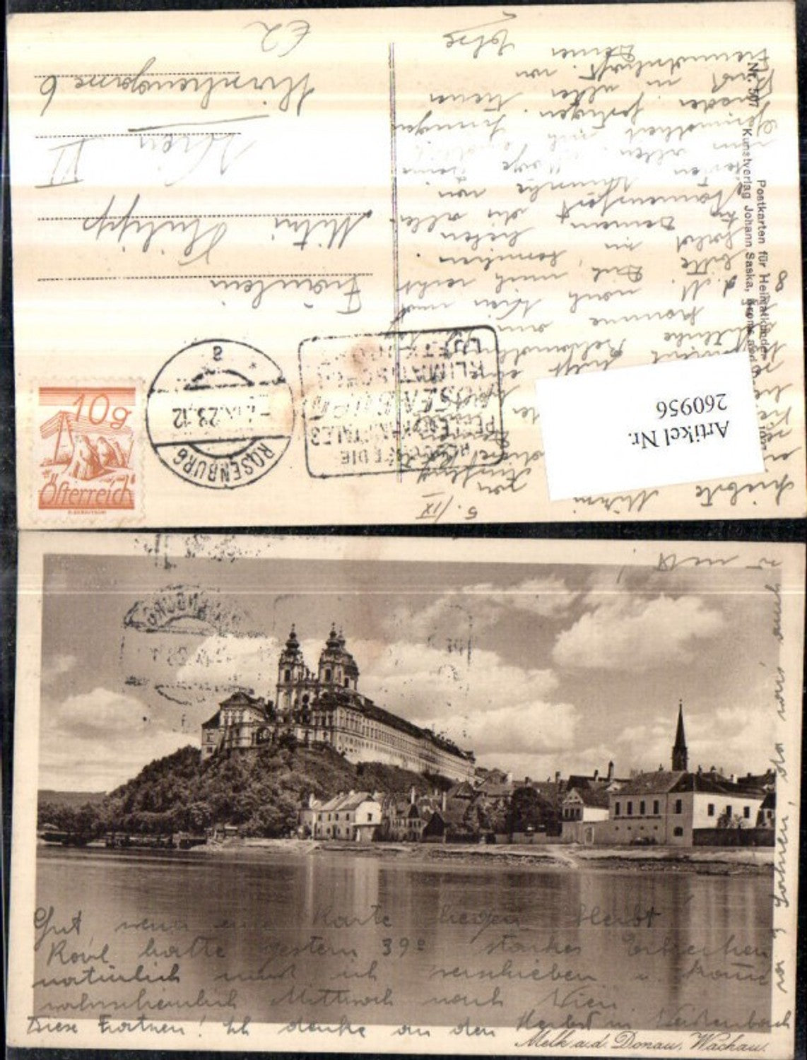 260956, Melk on the Danube in the Wachau Abbey