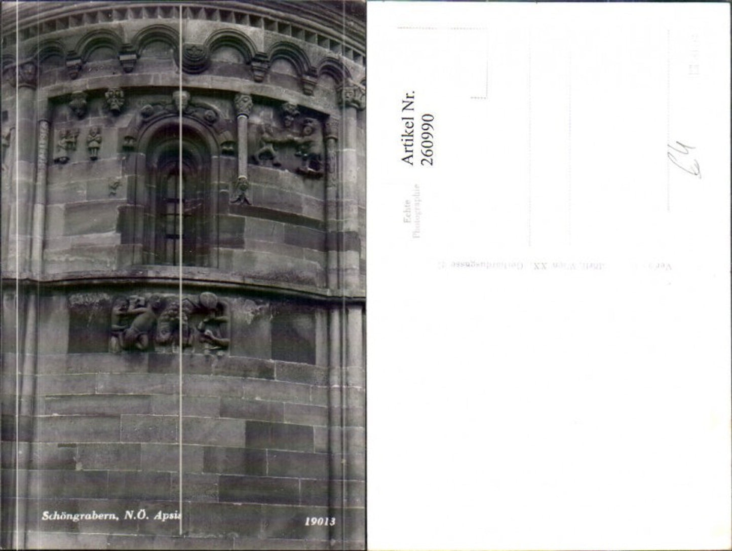 260990,Schöngrabern Grabern Apsis Steinerne Bibel Detailansicht