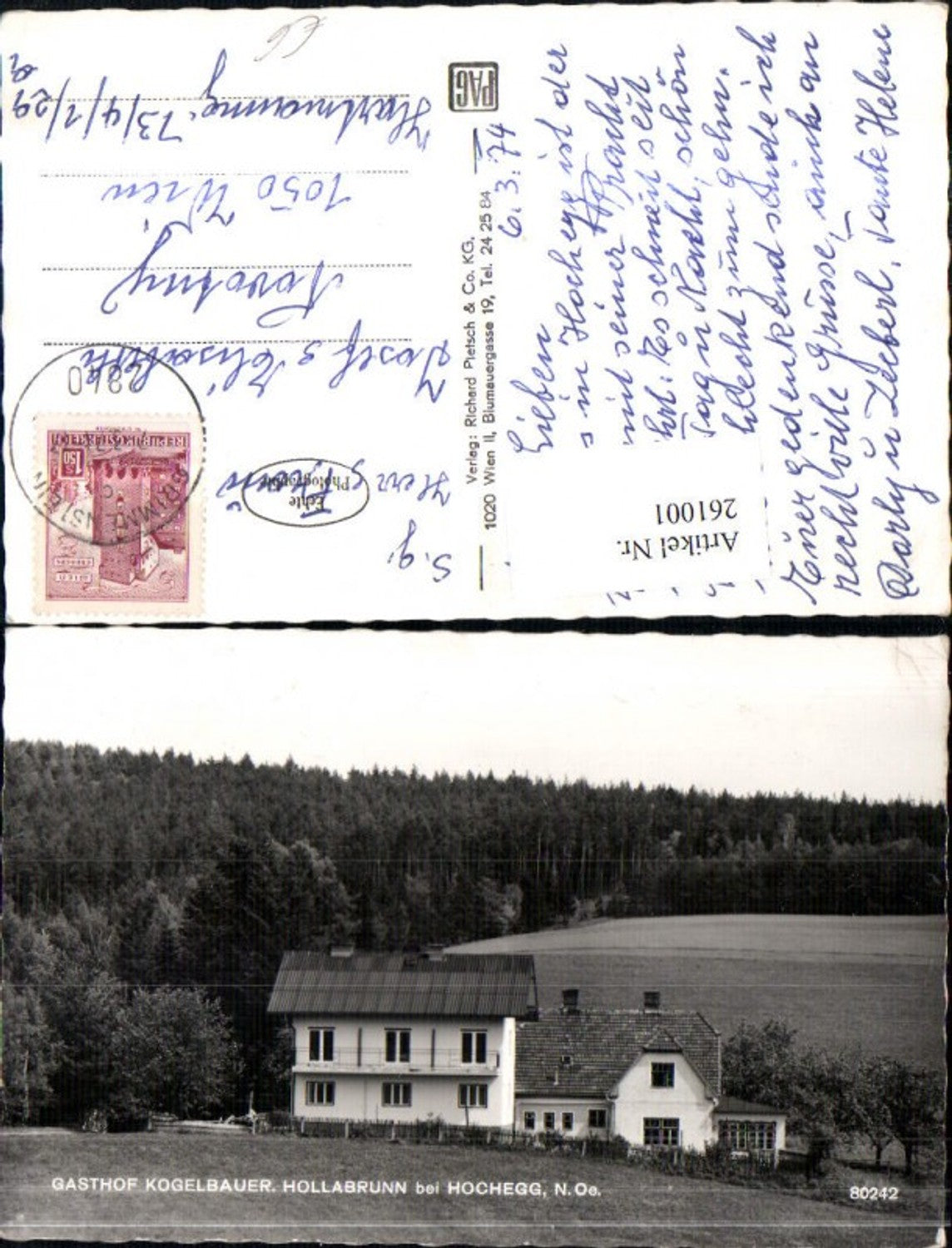 261001,Gasthof Kogelbauer in Hollabrunn b. Hochegg