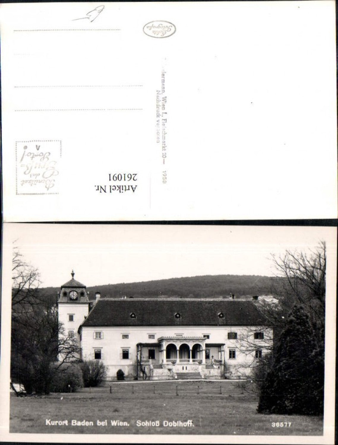 261091,Baden b. Wien Schloss Doblhoff
